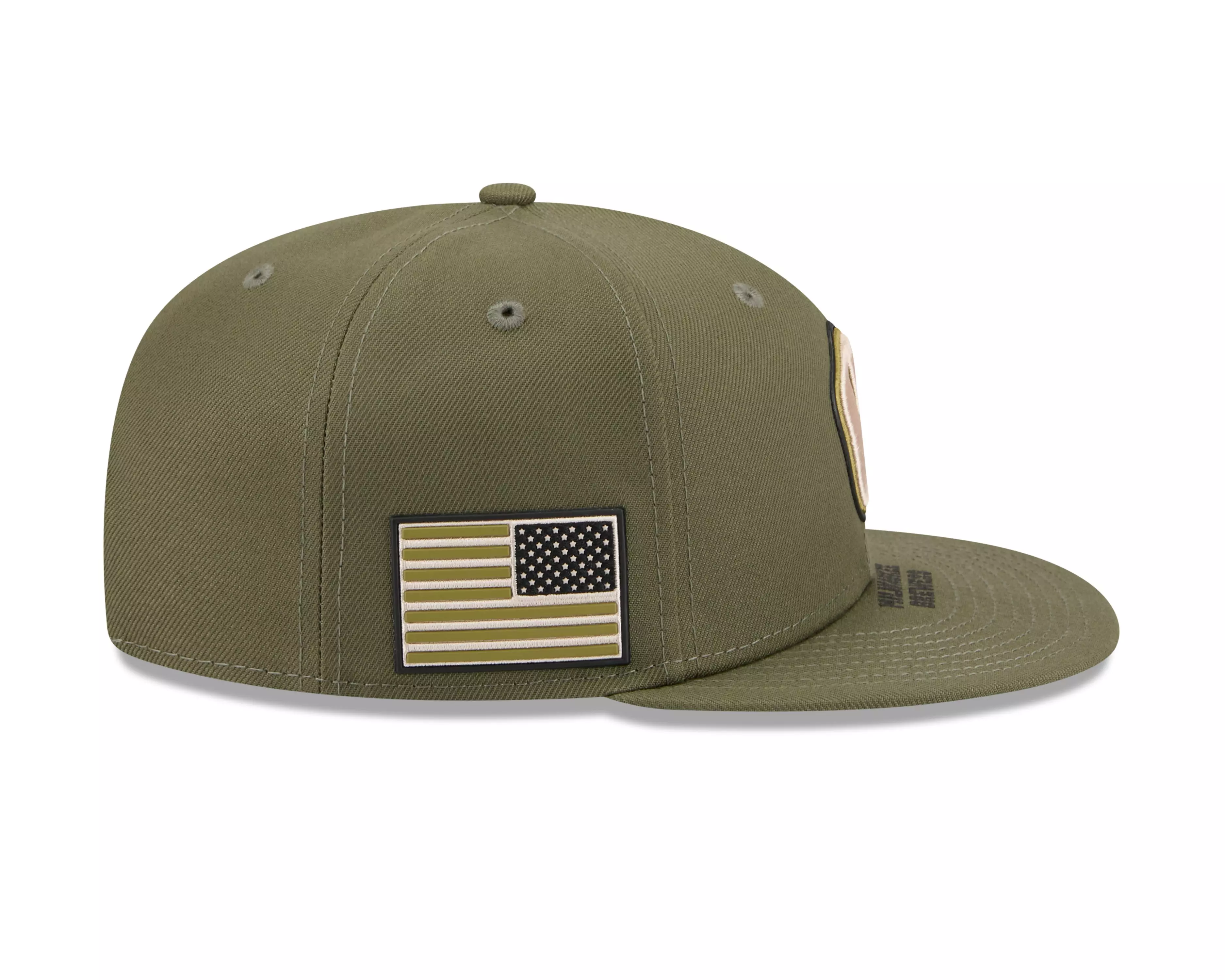 New Era Milwaukee Brewers 9FIFTY Armed Forces Snapback Hat-Green - GREEN