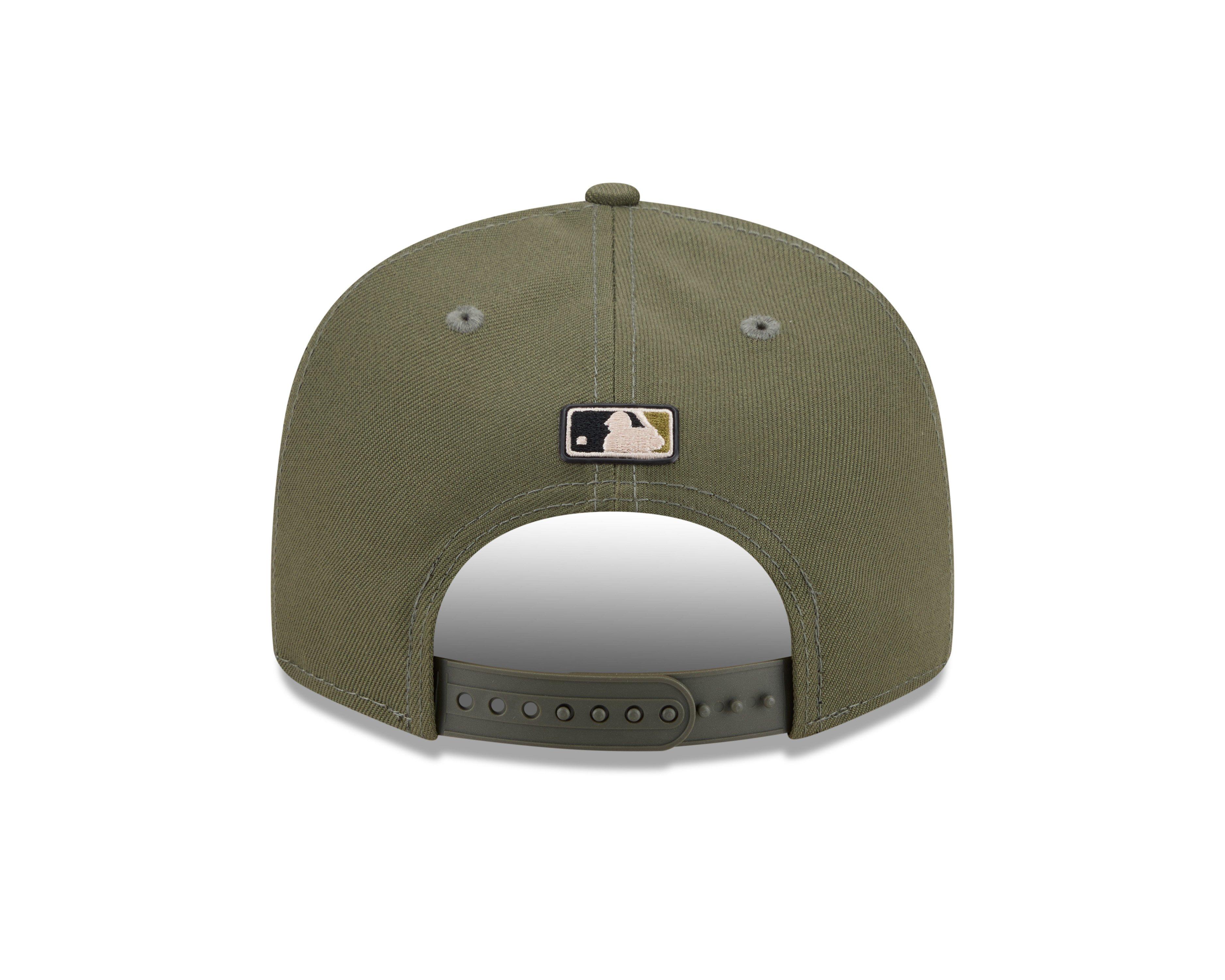 New Era Cleveland Guardians 9FIFTY Armed Forces Snapback Hat-Green - GREEN Thumbnail View 4