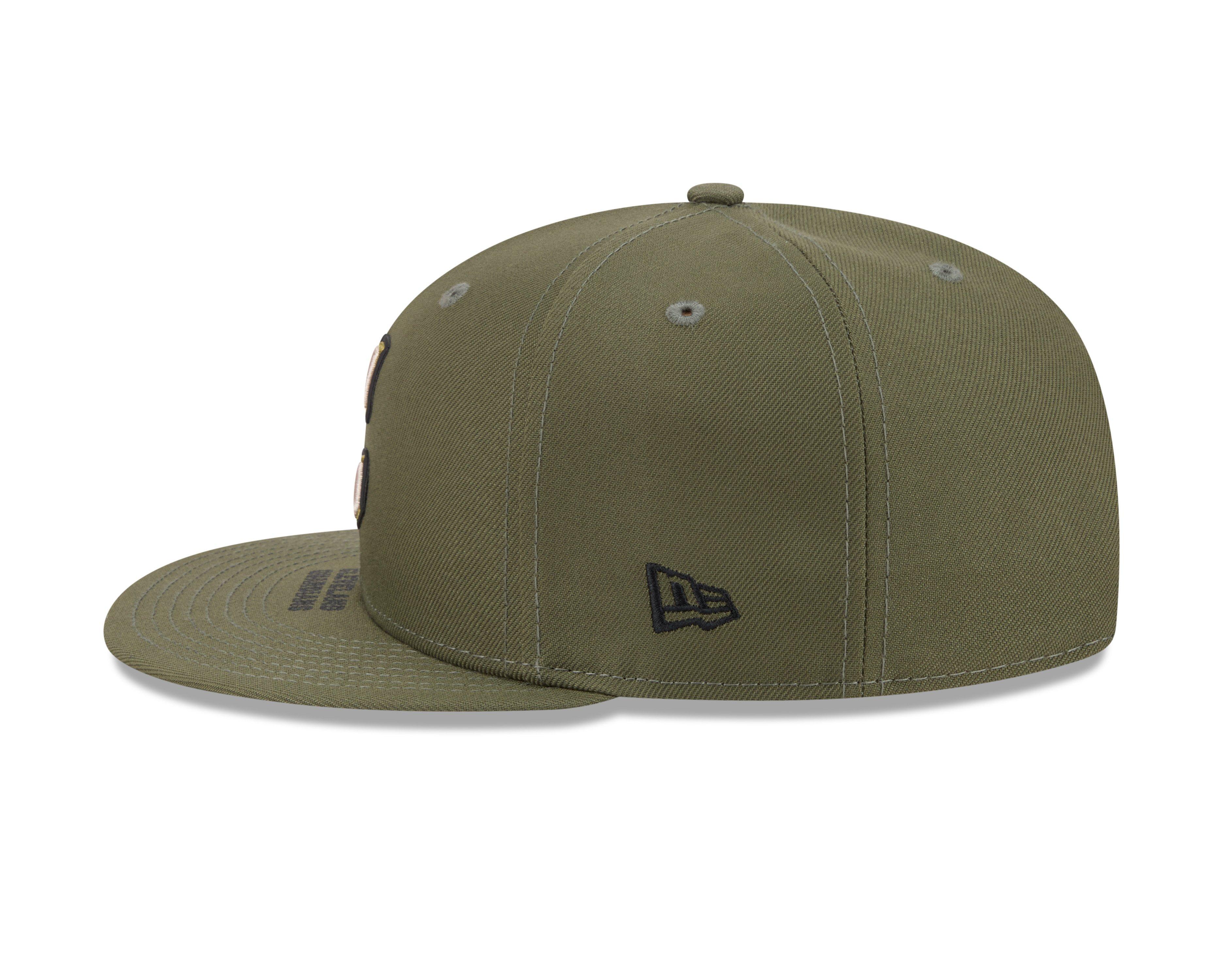 New Era Cleveland Guardians 9FIFTY Armed Forces Snapback Hat-Green - GREEN Thumbnail View 5