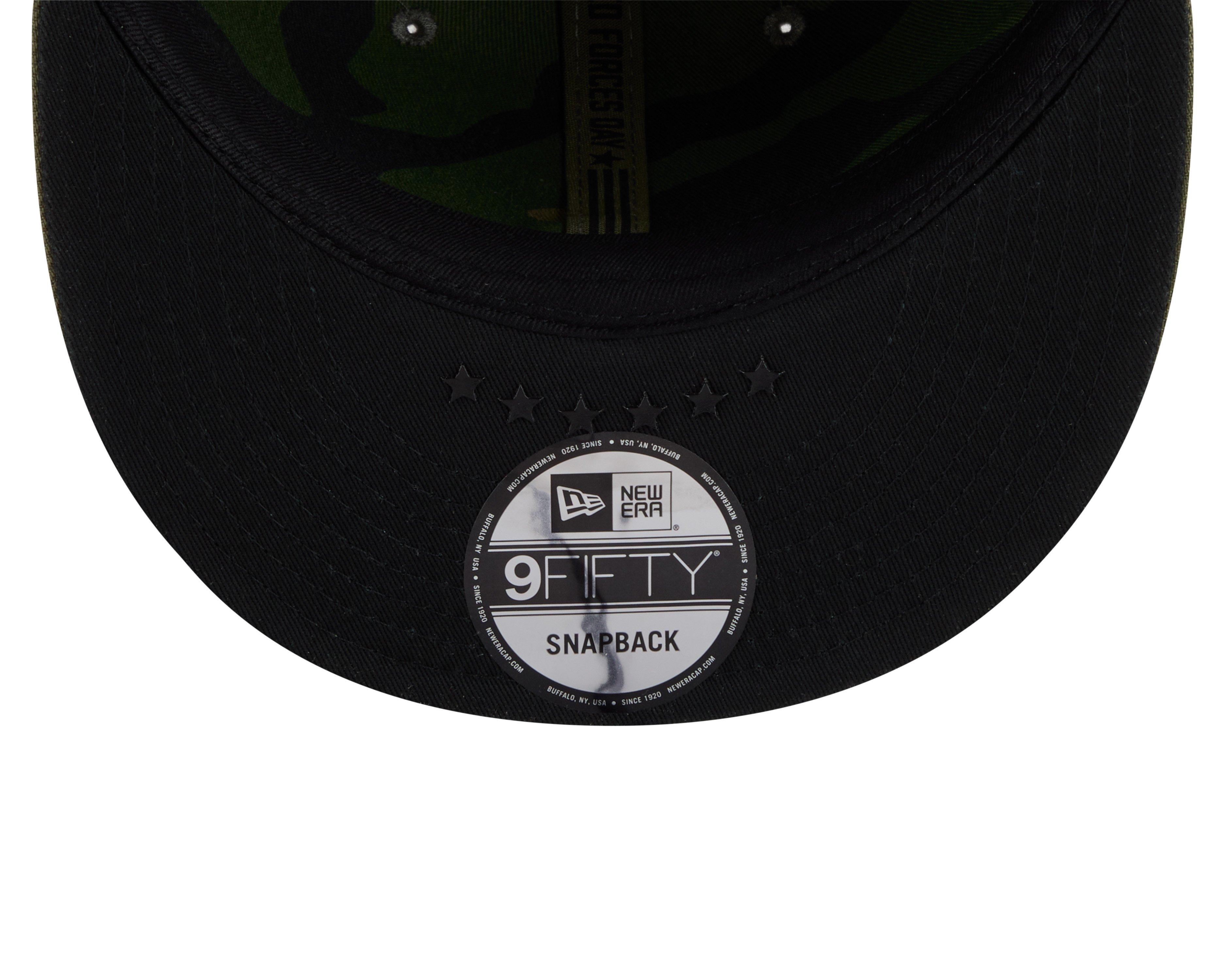 New Era Cleveland Guardians 9FIFTY Armed Forces Snapback Hat-Green - GREEN Thumbnail View 7
