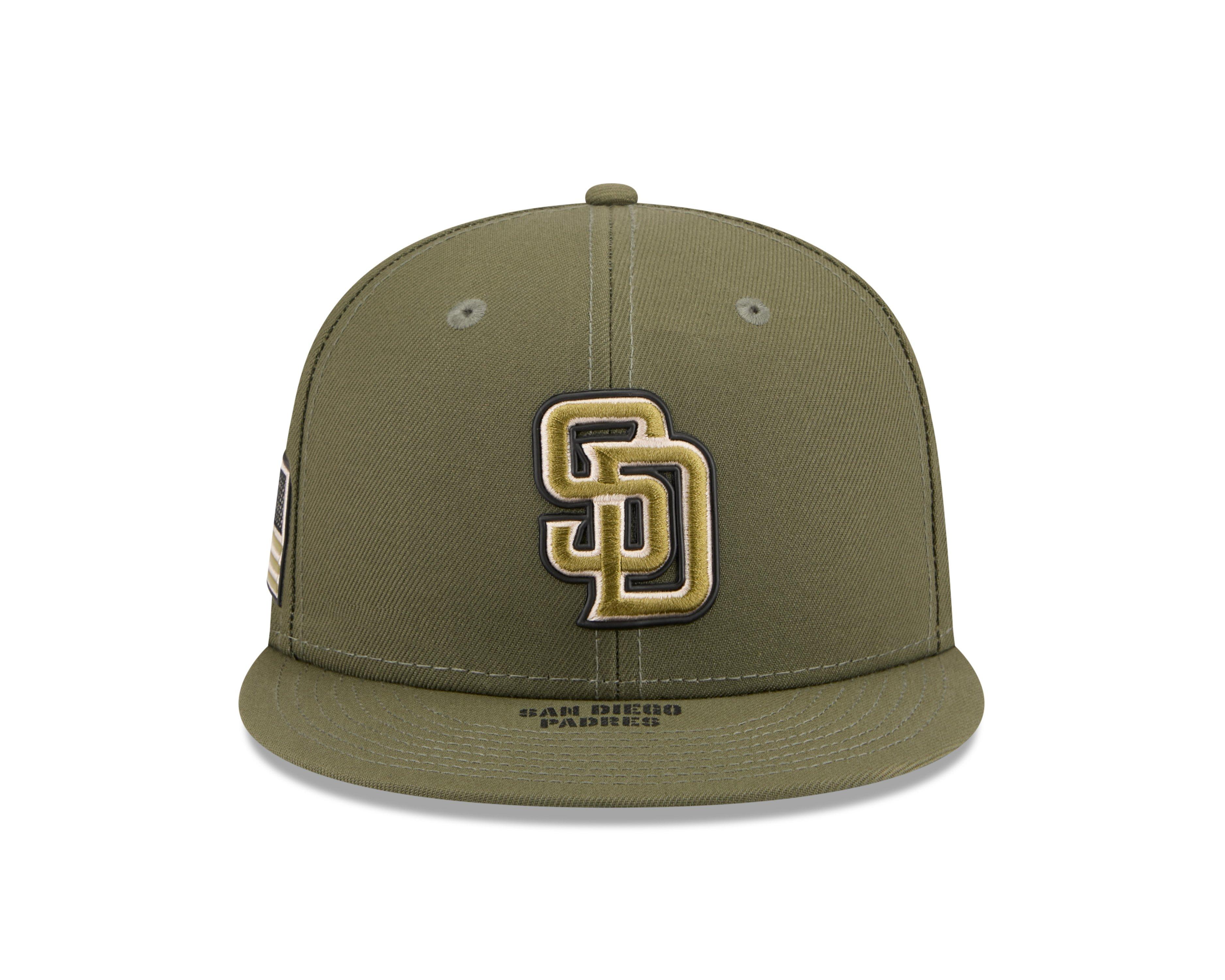 New Era San Diego Padres 9FIFTY Armed Forces Snapback Hat-Green - GREEN Thumbnail View 5