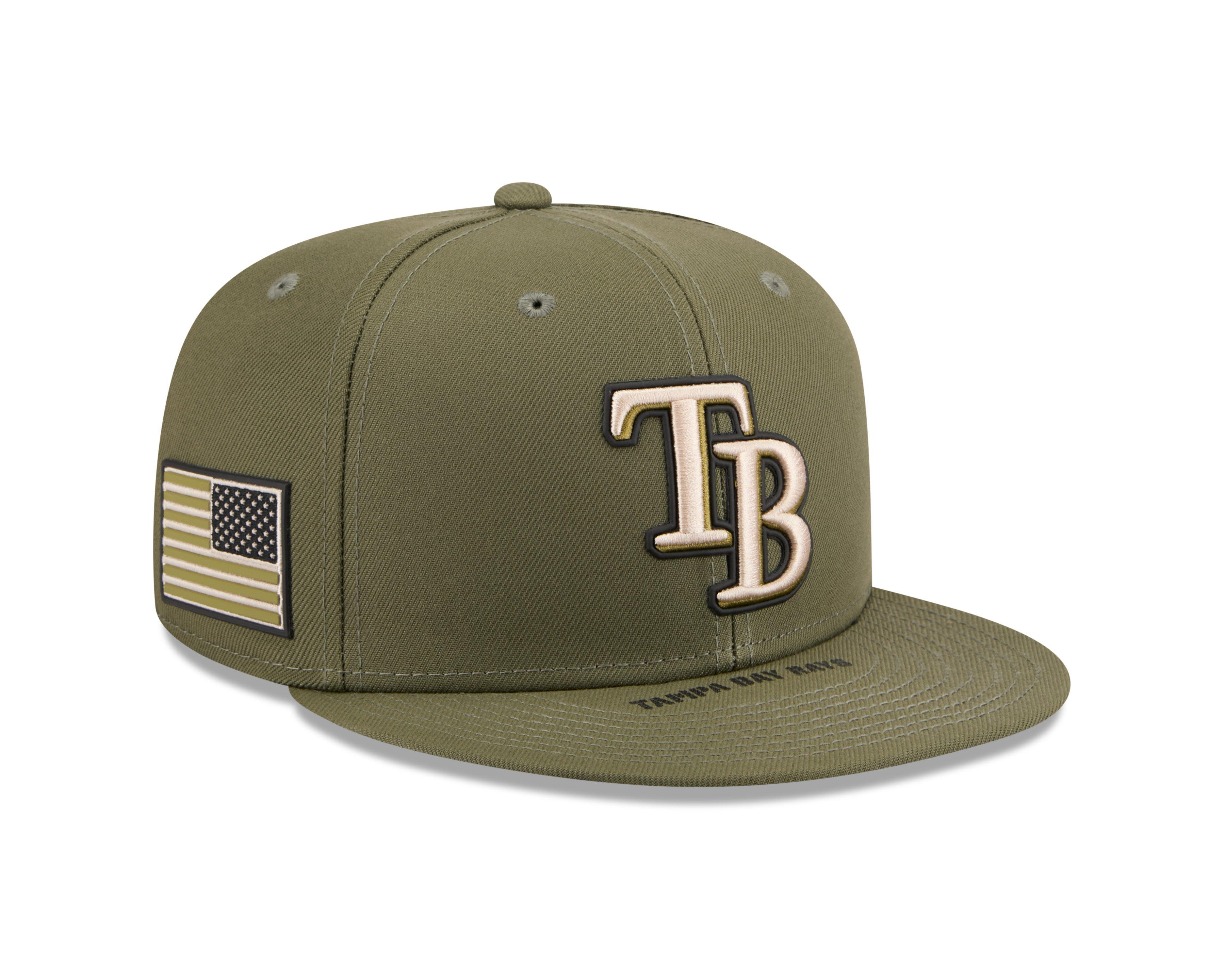 New Era Tampa Bay Rays 9FIFTY Armed Forces Green Snapback Hat