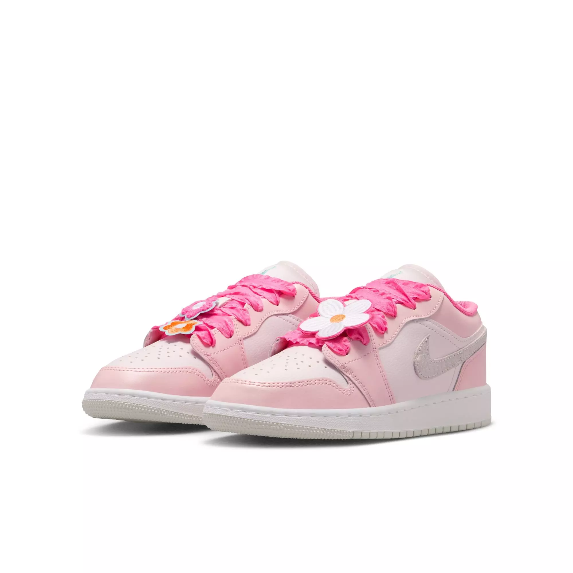 Jordan 1 Low SE "Pink Bloom" Grade School Girls' Shoe - PINK
