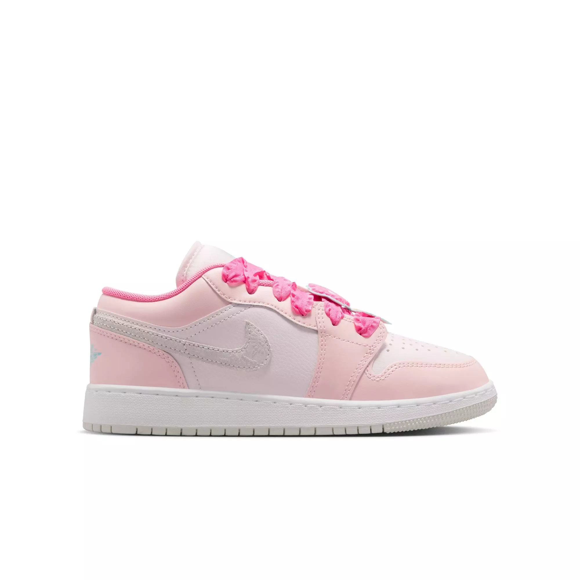 Jordan 1 Low SE "Pink Bloom" Grade School Girls' Shoe - PINK