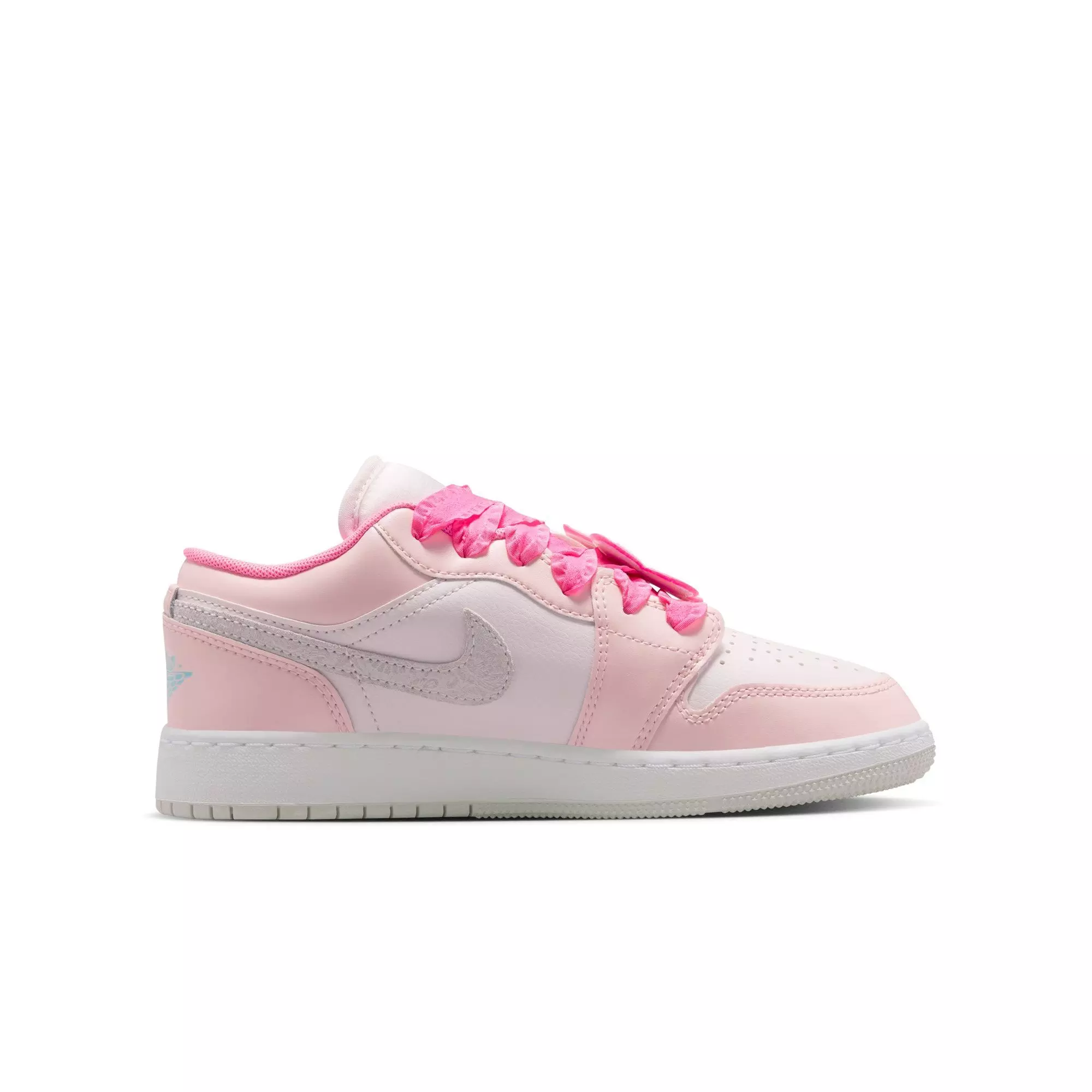Jordan 1 Low SE "Pink Bloom" Grade School Girls' Shoe - PINK