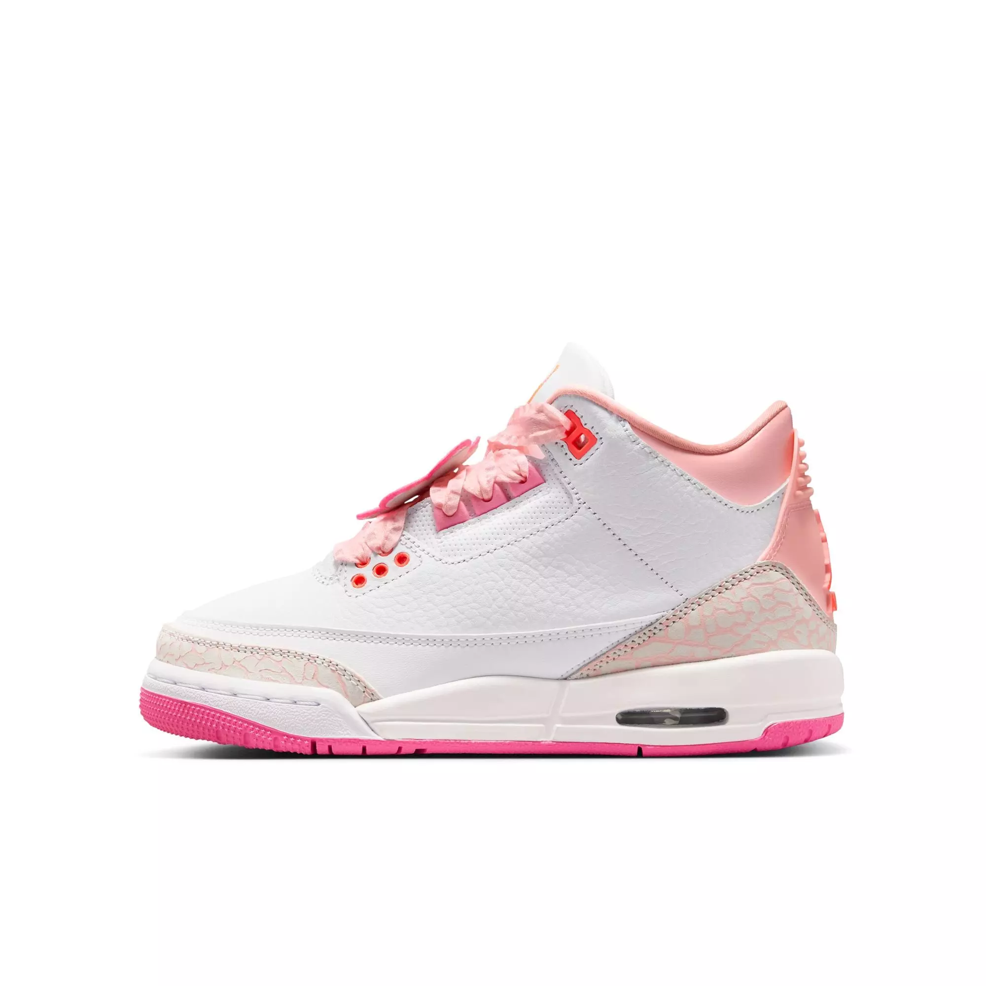 JORDAN 3 RETRO "SECRET GARDEN" GS - PEARL PINK/HYPER ORANGE/PINK BLOOM