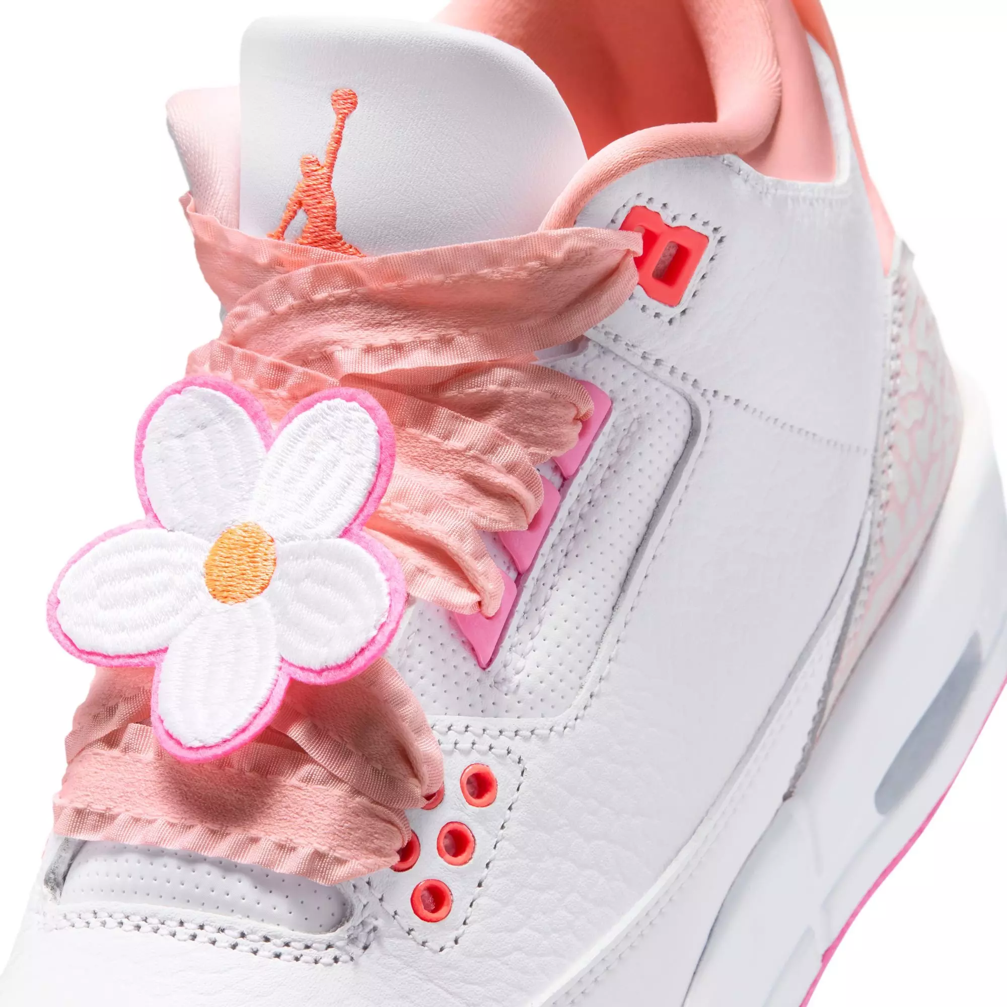 JORDAN 3 RETRO "SECRET GARDEN" GS - PEARL PINK/HYPER ORANGE/PINK BLOOM