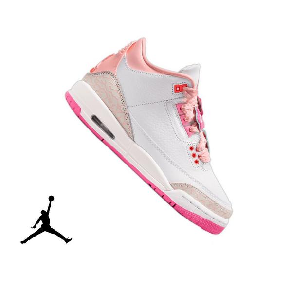 Jordan 3 Retro &ldquo;Secret Garden&rdquo; Grade School Girls' Shoe