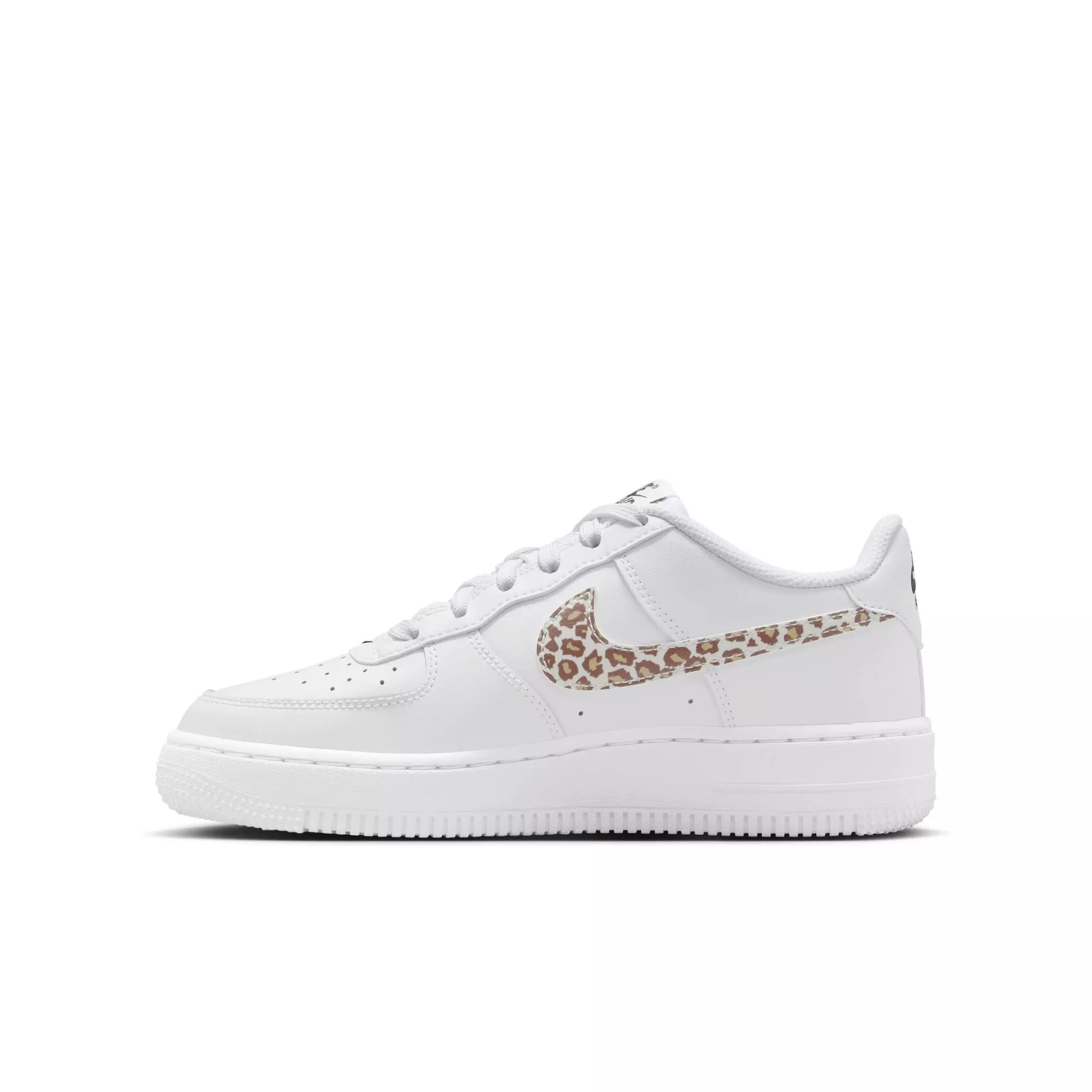 Nike Air Force 1 Low Cheetah "White/Black" Grade School Girls' Shoe - PINK/GREY