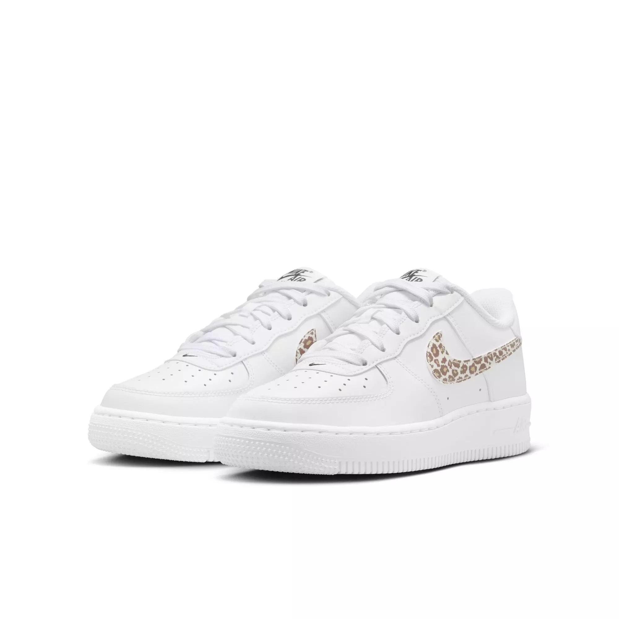 Nike Air Force 1 Low Cheetah "White/Black" Grade School Girls' Shoe - PINK/GREY