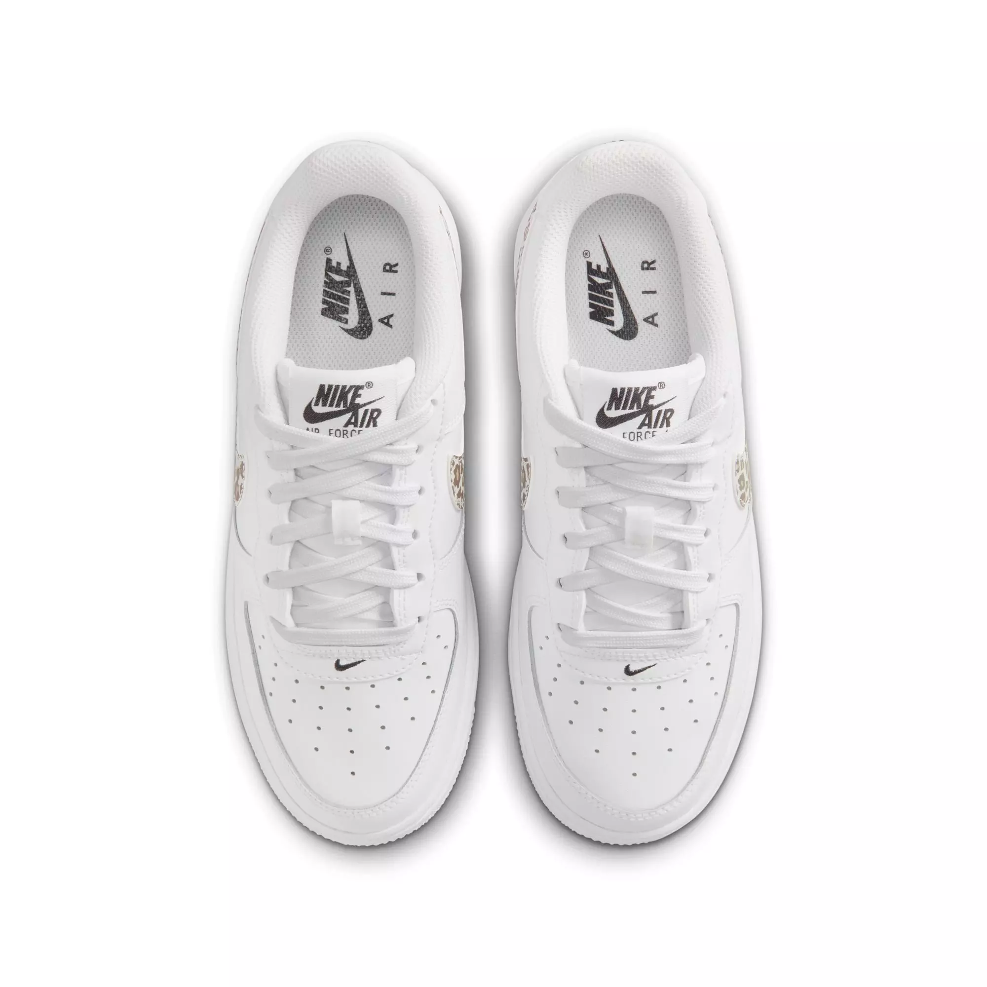 Nike Air Force 1 Low "White/Black" Grade School Girls' Shoe - PINK/GREY