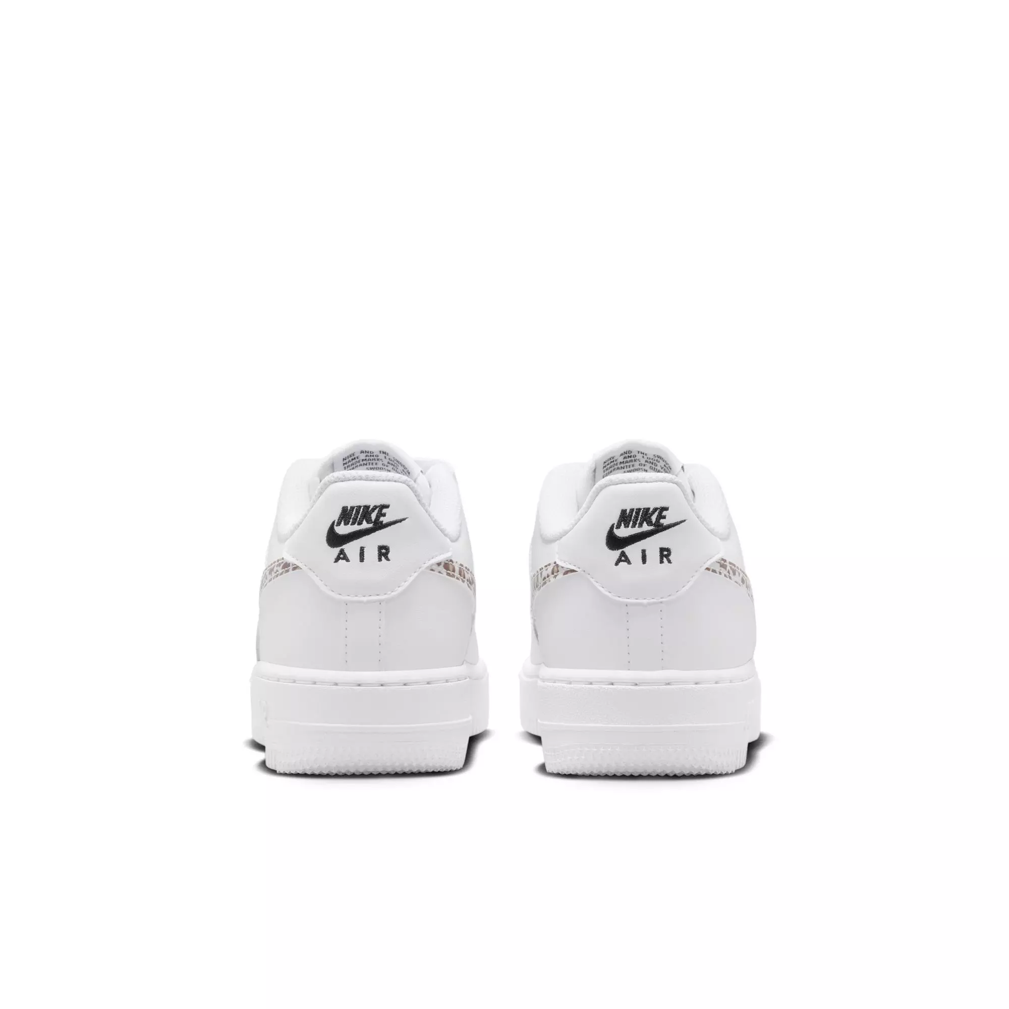 Nike Air Force 1 Low "White/Black" Grade School Girls' Shoe - PINK/GREY