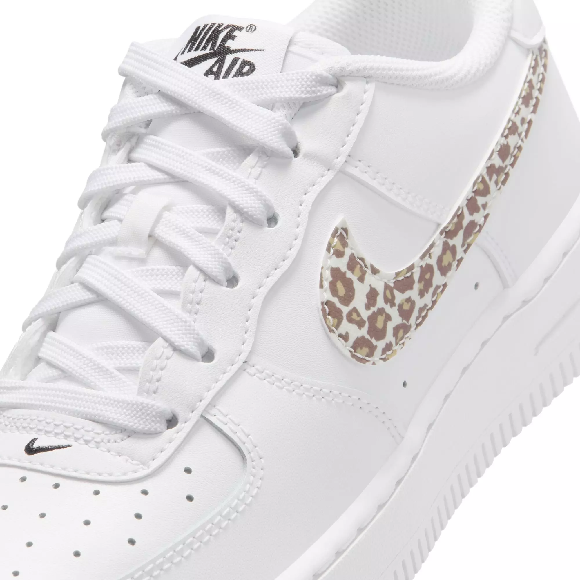 Nike Air Force 1 Low "White/Black" Grade School Girls' Shoe - PINK/GREY