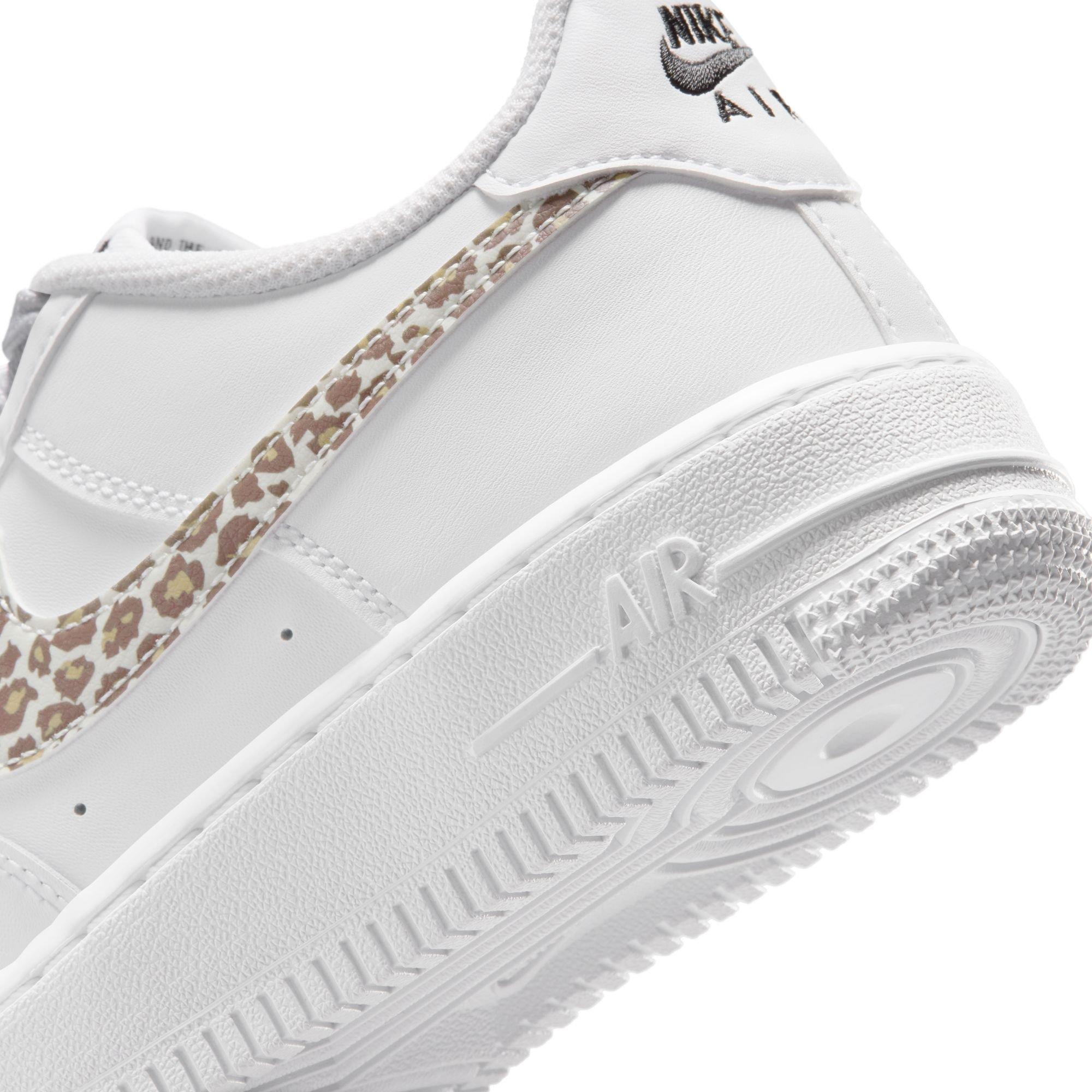 Nike Air Force 1 Low "White/Black" Grade School Girls' Shoe - PINK/GREY Thumbnail View 10