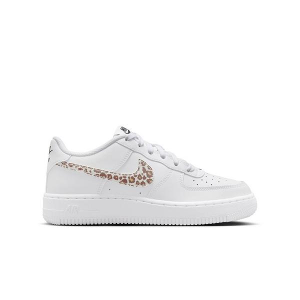 Nike Air Force 1 Low Cheetah "White/Black" Grade School Girls' Shoe