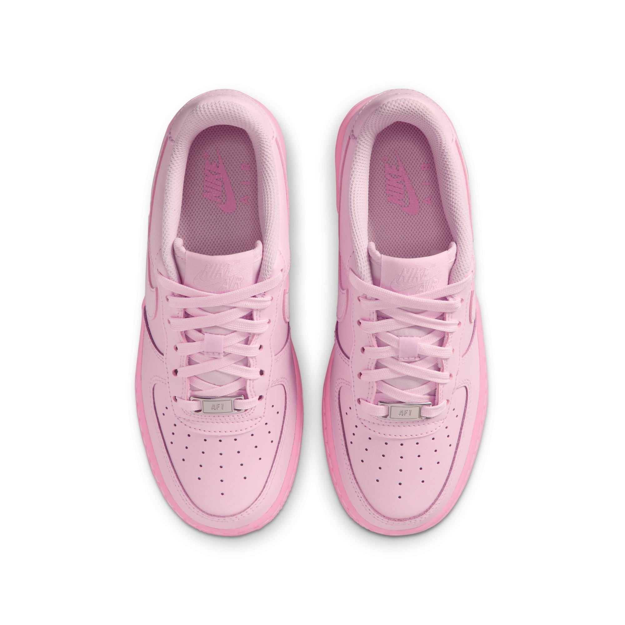 Nike Air Force 1 "Pink Foam/Pink Rise" Grade School Girls' Shoe - PINK Thumbnail View 6
