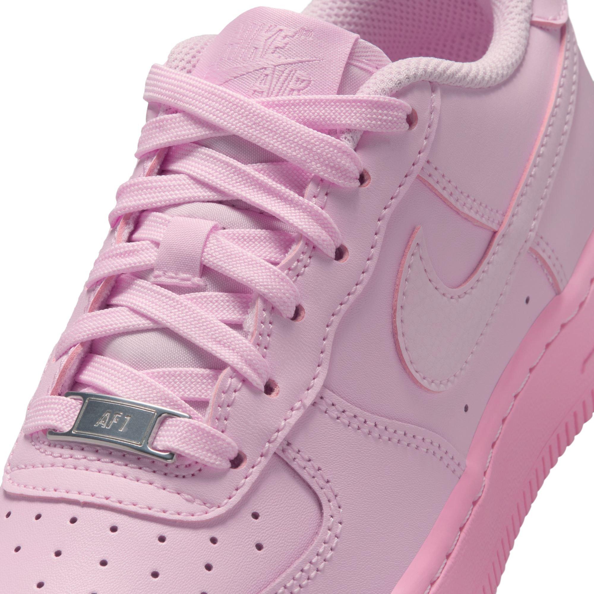 Nike Air Force 1 "Pink Foam/Pink Rise" Grade School Girls' Shoe - PINK Thumbnail View 10