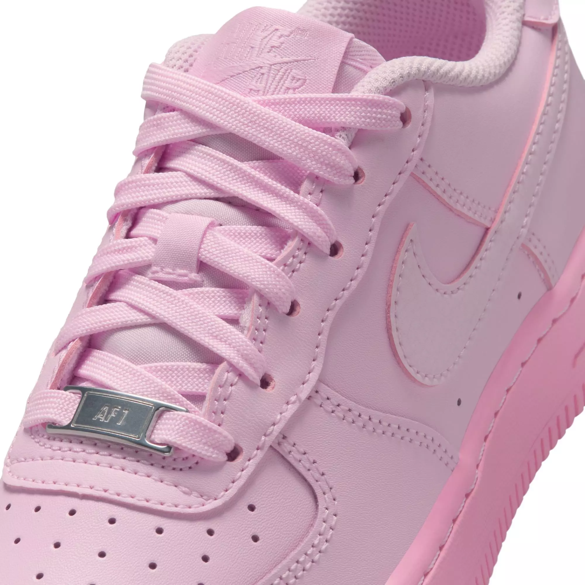 Nike Air Force 1 "Pink Foam/Pink Rise" Grade School Girls' Shoe - PINK