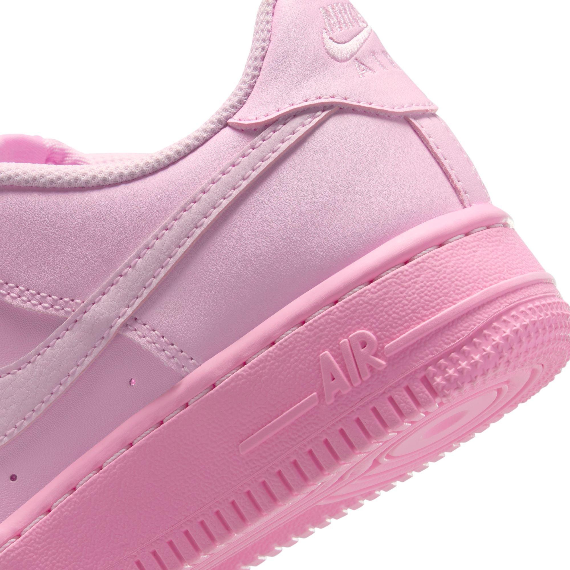 Nike Air Force 1 "Pink Foam/Pink Rise" Grade School Girls' Shoe - PINK Thumbnail View 11