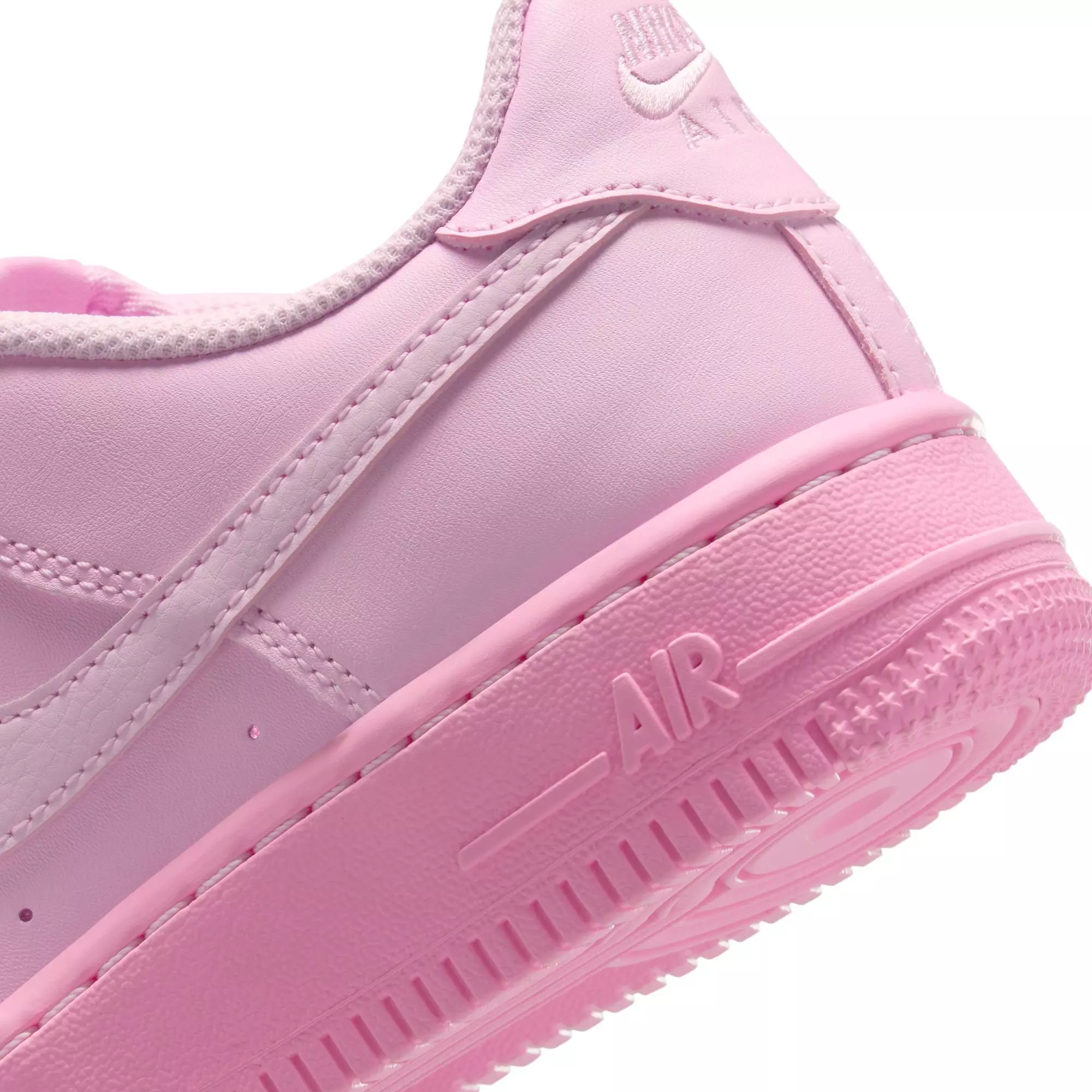 Nike Air Force 1 "Pink Foam/Pink Rise" Grade School Girls' Shoe - PINK