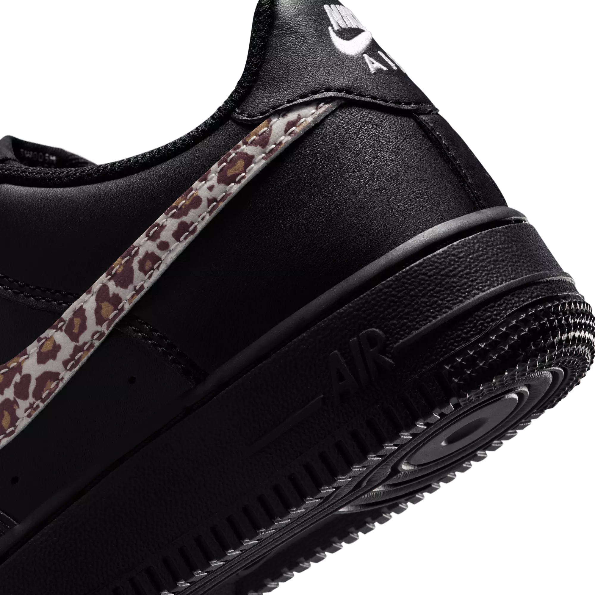 Nike Air Force 1 Low Cheetah "Black/White" Grade School Girls' Shoe - BLACK