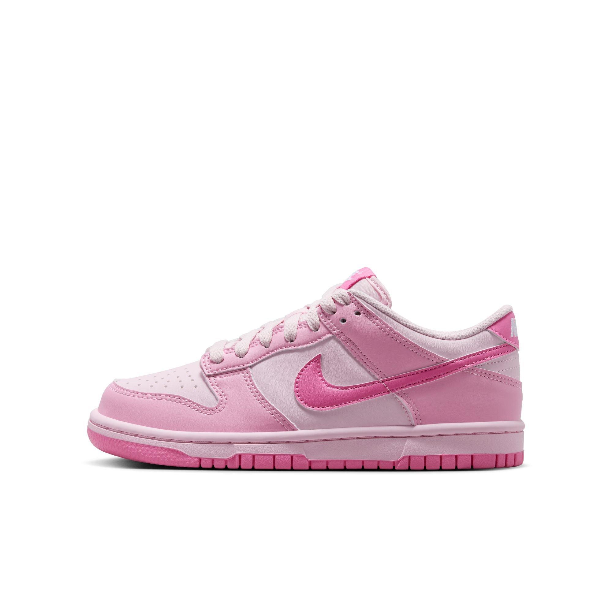 Nike Dunk Low Grade School Girls' "Pink Rise/Pink Foam/White" Shoe