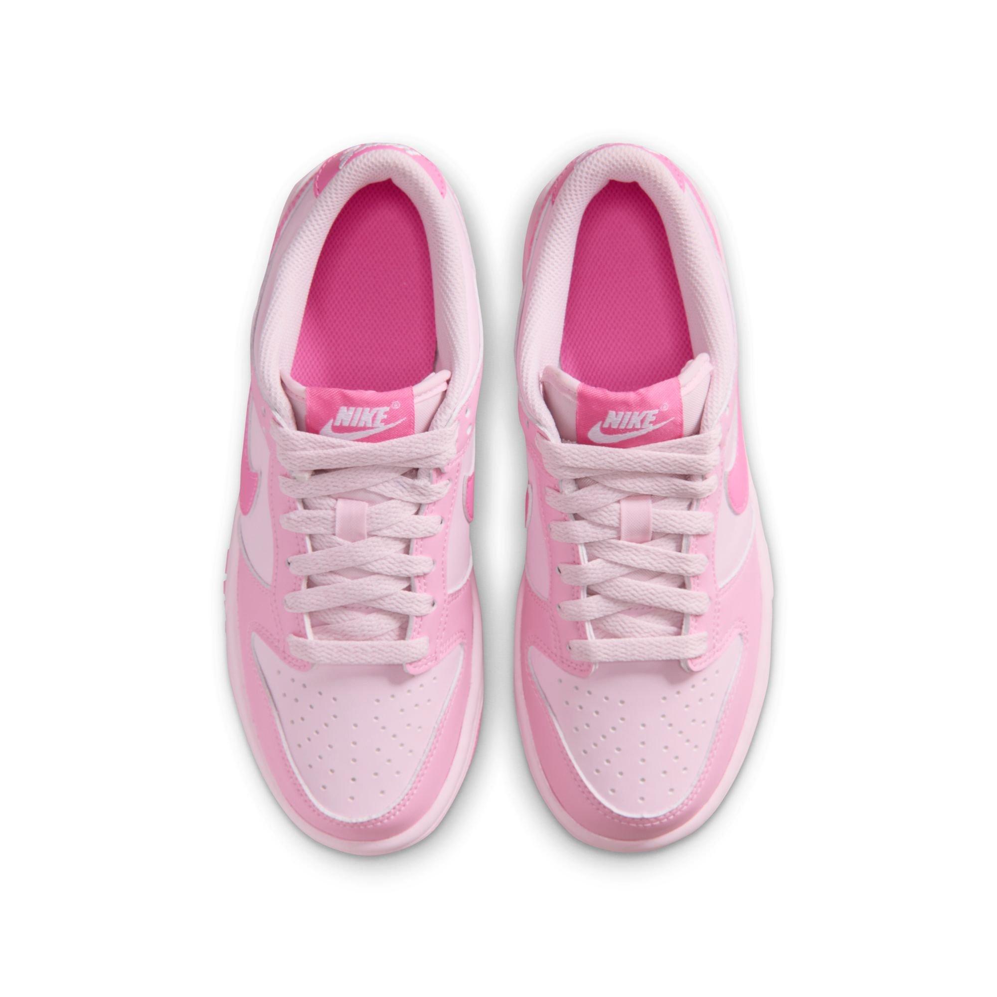 Nike Dunk Low Grade School Girls' "Pink Rise/Pink Foam/White" Shoe