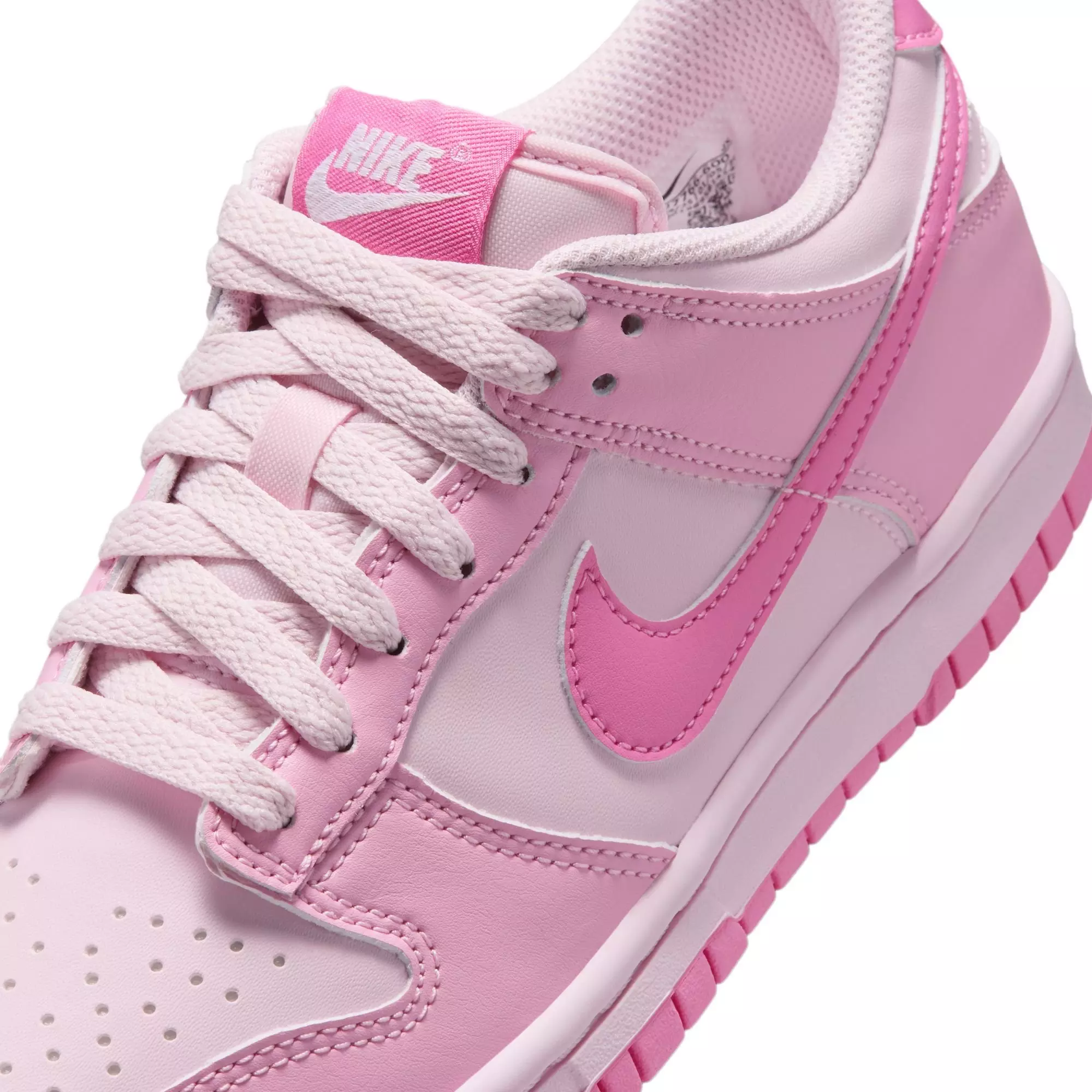Nike Dunk Low "Pink Rise/Pink Foam/White" Grade School Girls' Shoe - MULTI-COLOR