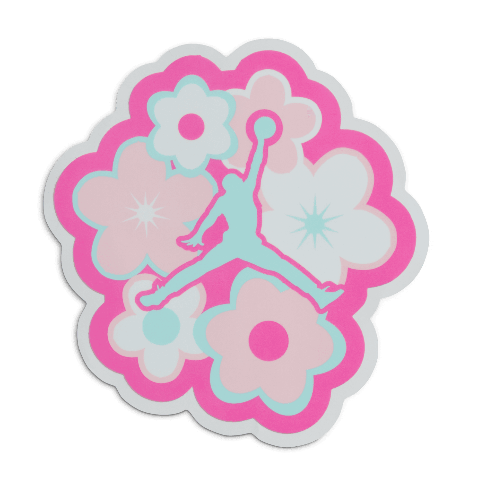 Jordan 1 Mid SE "Vast Grey/Pink Glow/Sail/Pink Bloom" Preschool Girls' Shoe - PINK/GREY Thumbnail View 13