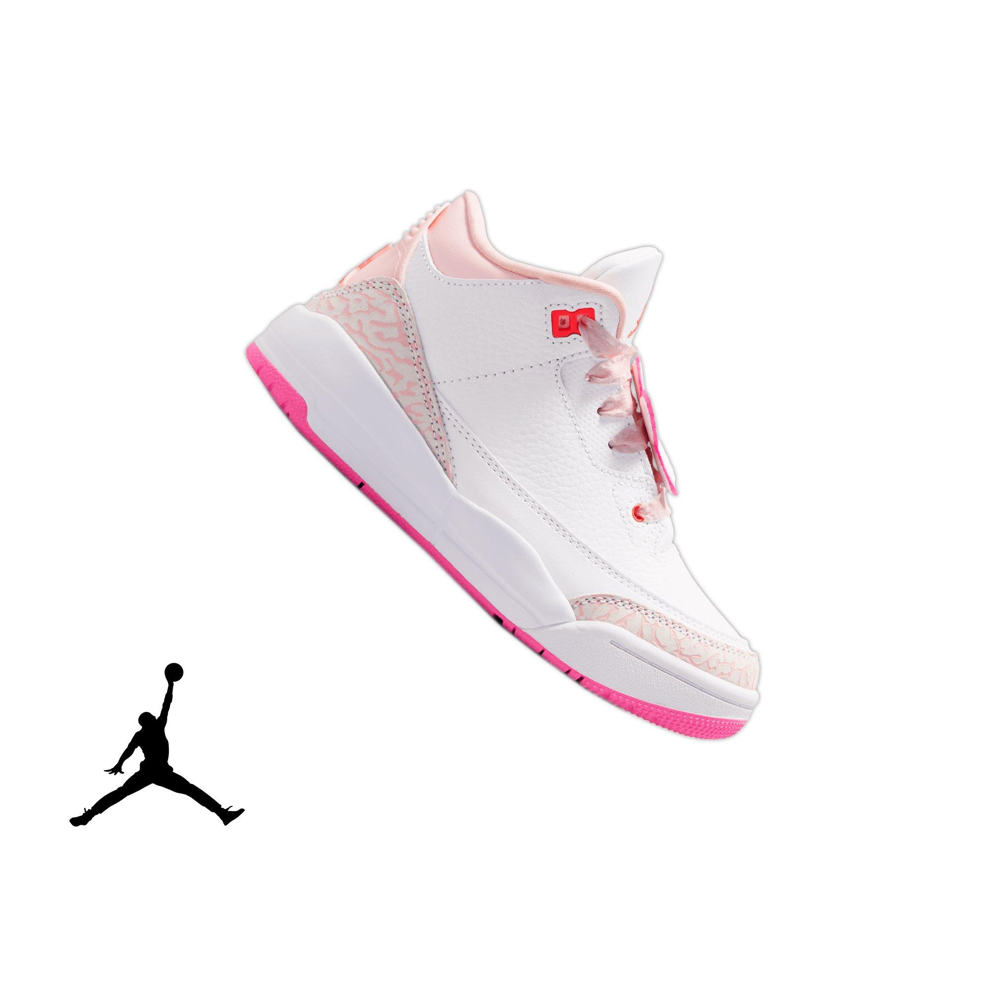 JORDAN 3 RETRO "SECRET GARDEN" PS - PEARL PINK/HYPER ORANGE/PINK BLOOM Thumbnail View 1