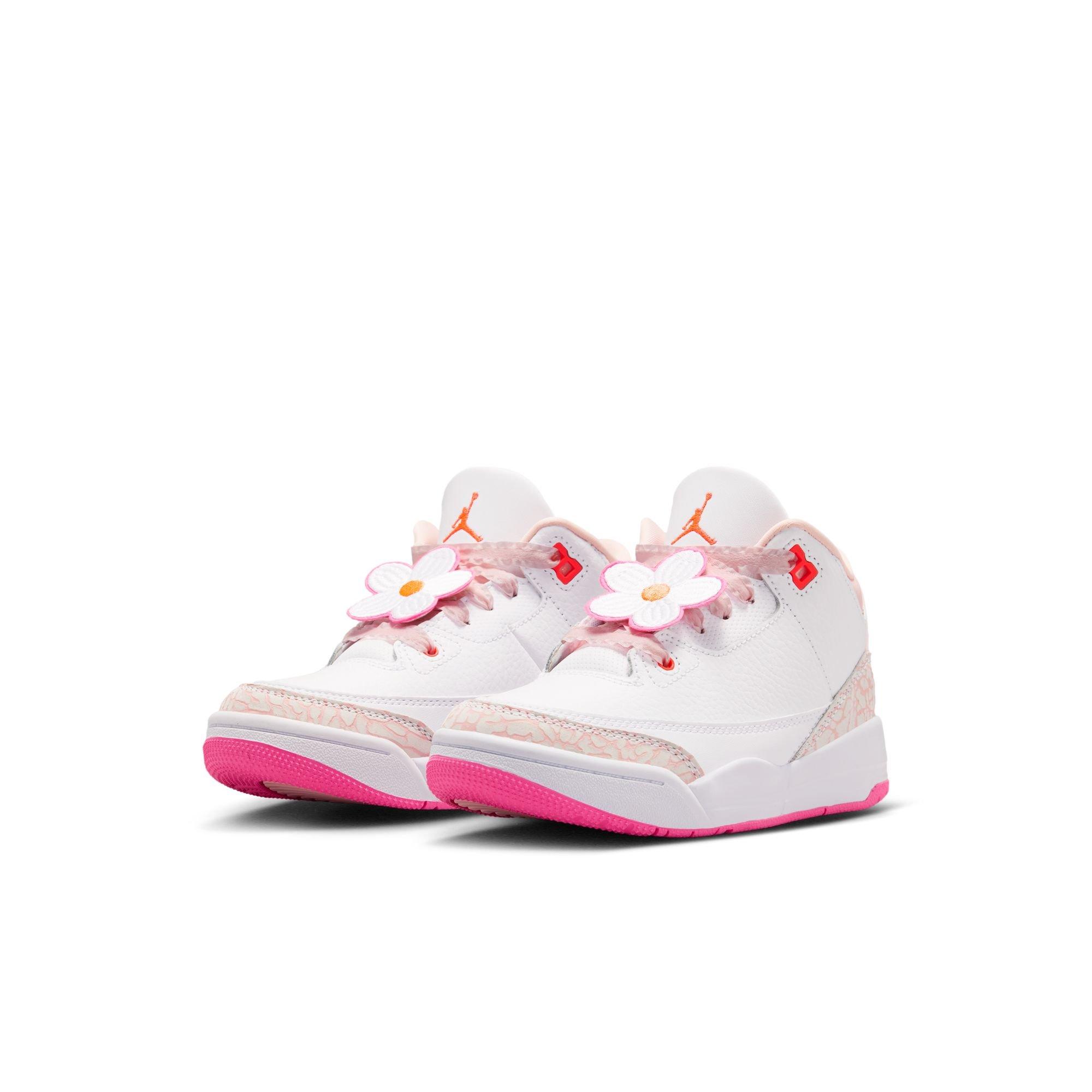 JORDAN 3 RETRO "SECRET GARDEN" PS - PEARL PINK/HYPER ORANGE/PINK BLOOM Thumbnail View 4