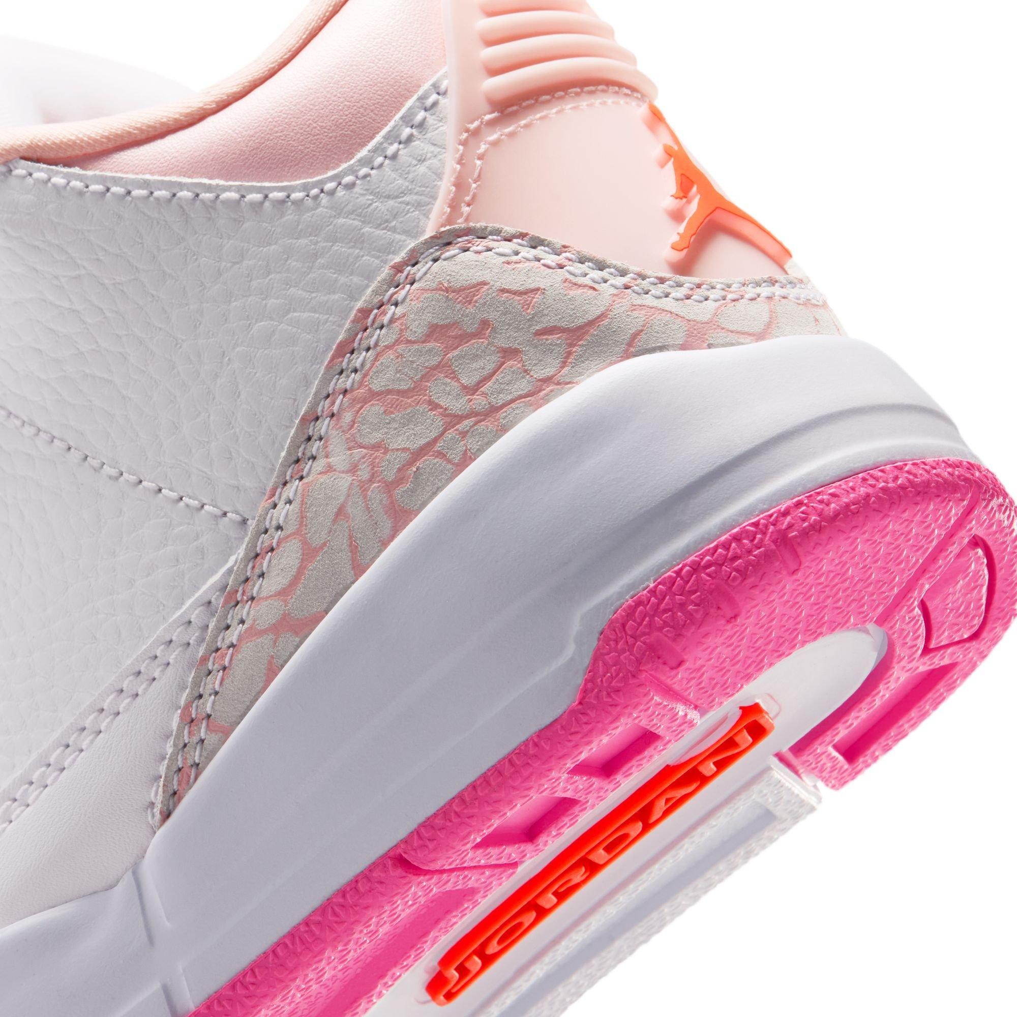 JORDAN 3 RETRO "SECRET GARDEN" PS - PEARL PINK/HYPER ORANGE/PINK BLOOM Thumbnail View 6