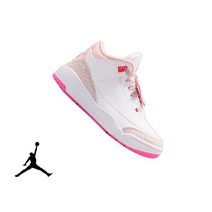 Jordan 3 Retro &ldquo;Secret Garden&rdquo; Preschool Girls' Shoe