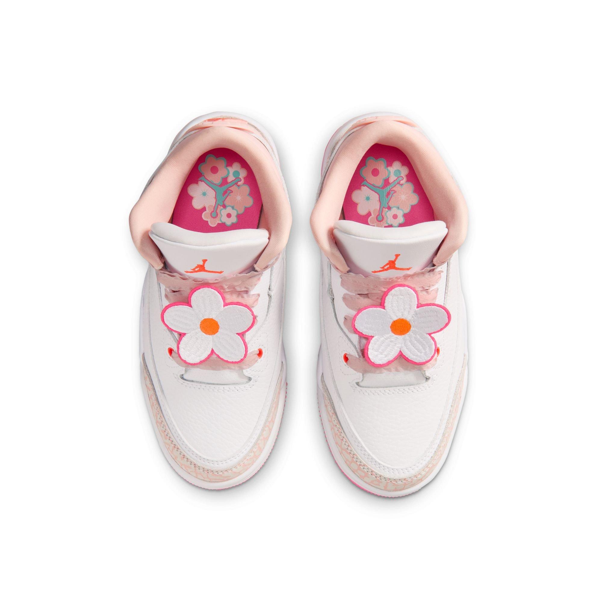 JORDAN 3 RETRO "SECRET GARDEN" PS - PEARL PINK/HYPER ORANGE/PINK BLOOM Thumbnail View 12