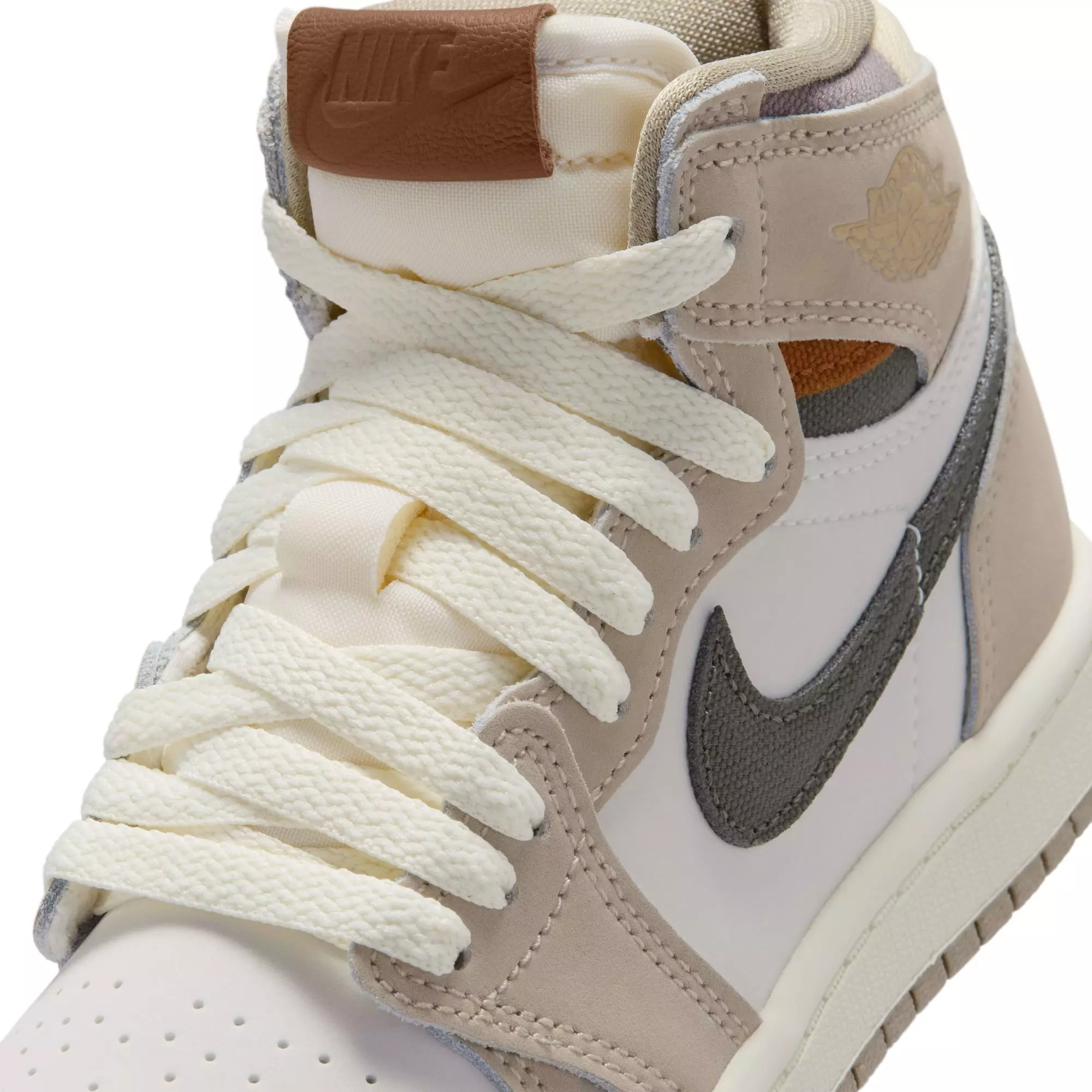 Jordan 1 Retro High OG "Khaki" Preschool Girls' Shoe - SAIL/CARGO KHAKI