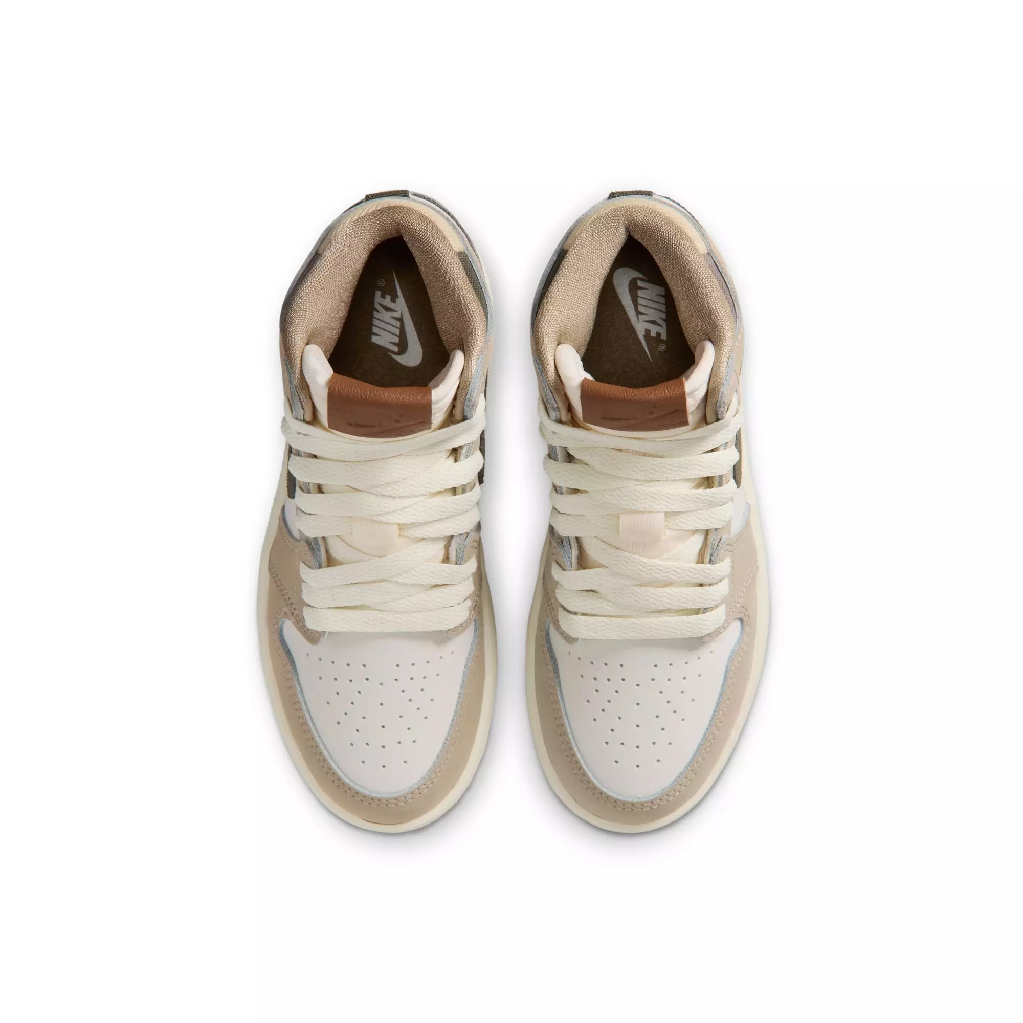 Jordan 1 Retro High OG "Khaki" Preschool Girls' Shoe - SAIL/CARGO KHAKI