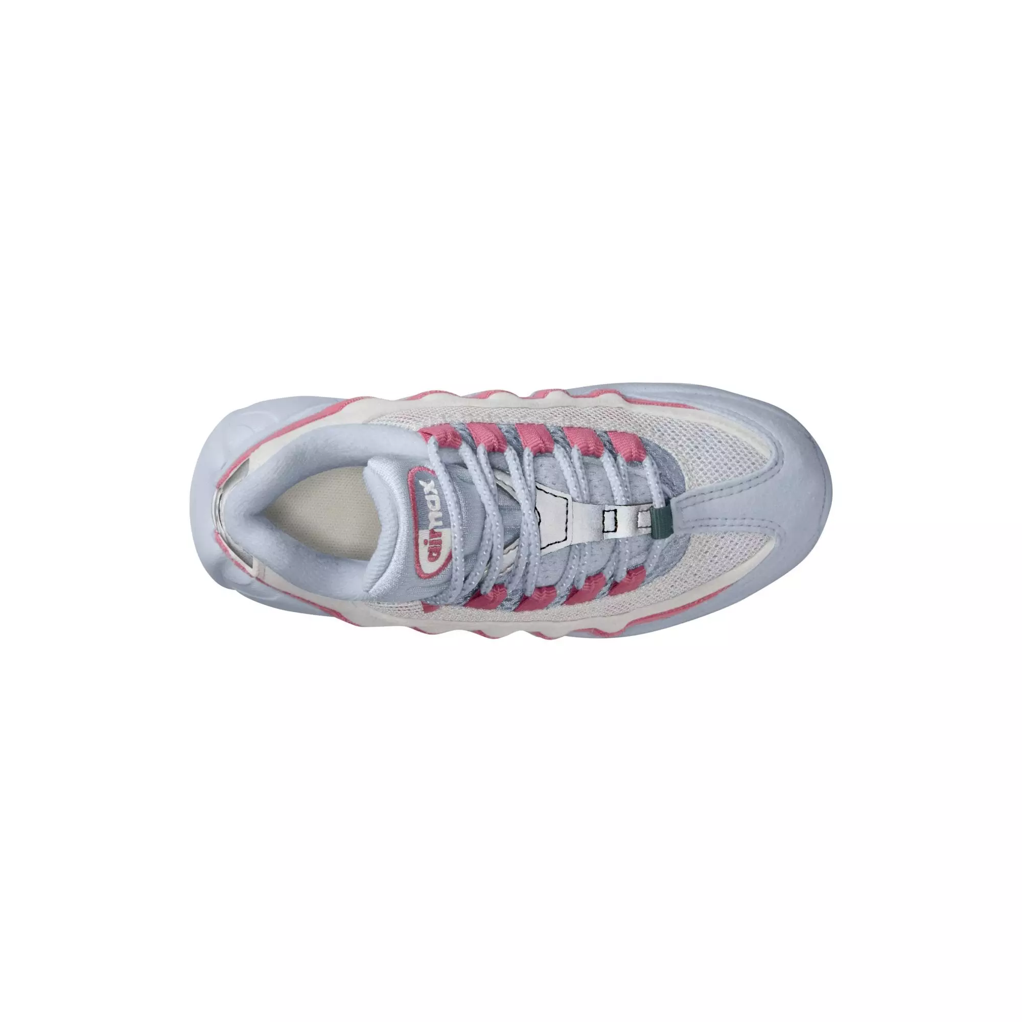 Nike Air Max 95 "Football Grey/White/Peony/Ghost" Preschool Girls' Shoe - PINK/WHITE