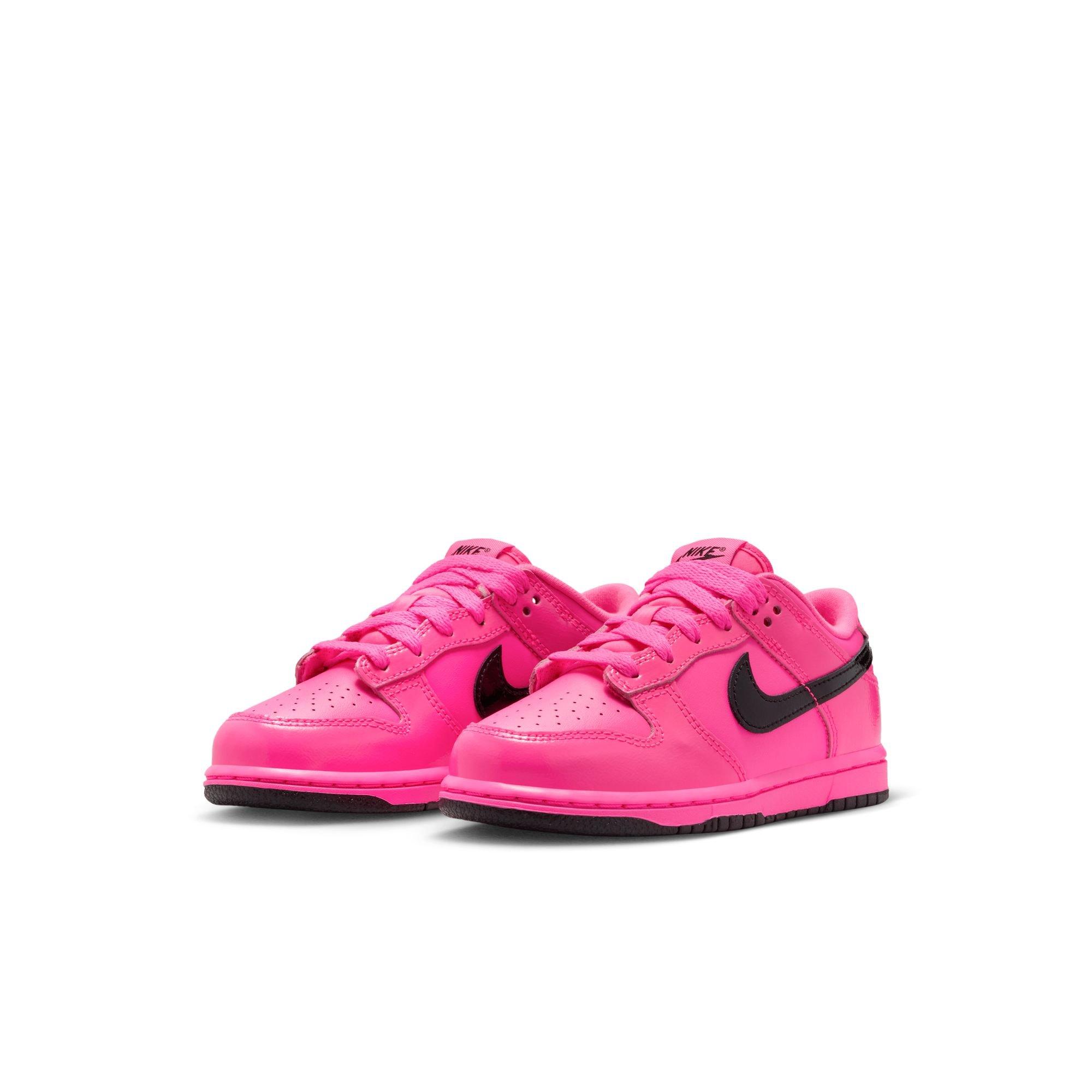 Nike Dunk Low SE "Pink Blast/Black" Preschool Girls' Shoe - PINK Thumbnail View 5