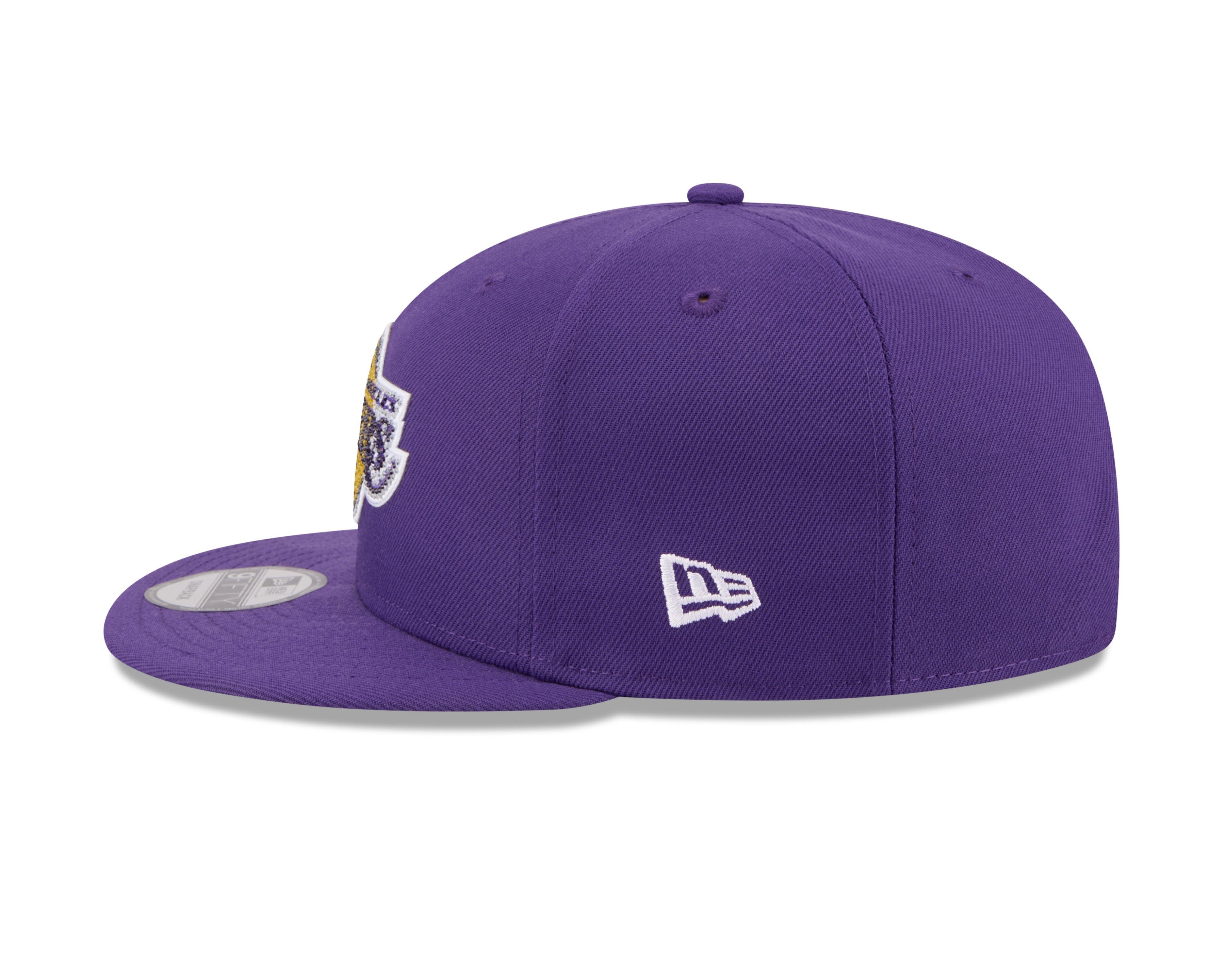 New Era Los Angeles Lakers 9FIFTY 2026 NBA Draft Snapback Hat - Purple - PURPLE Thumbnail View 5