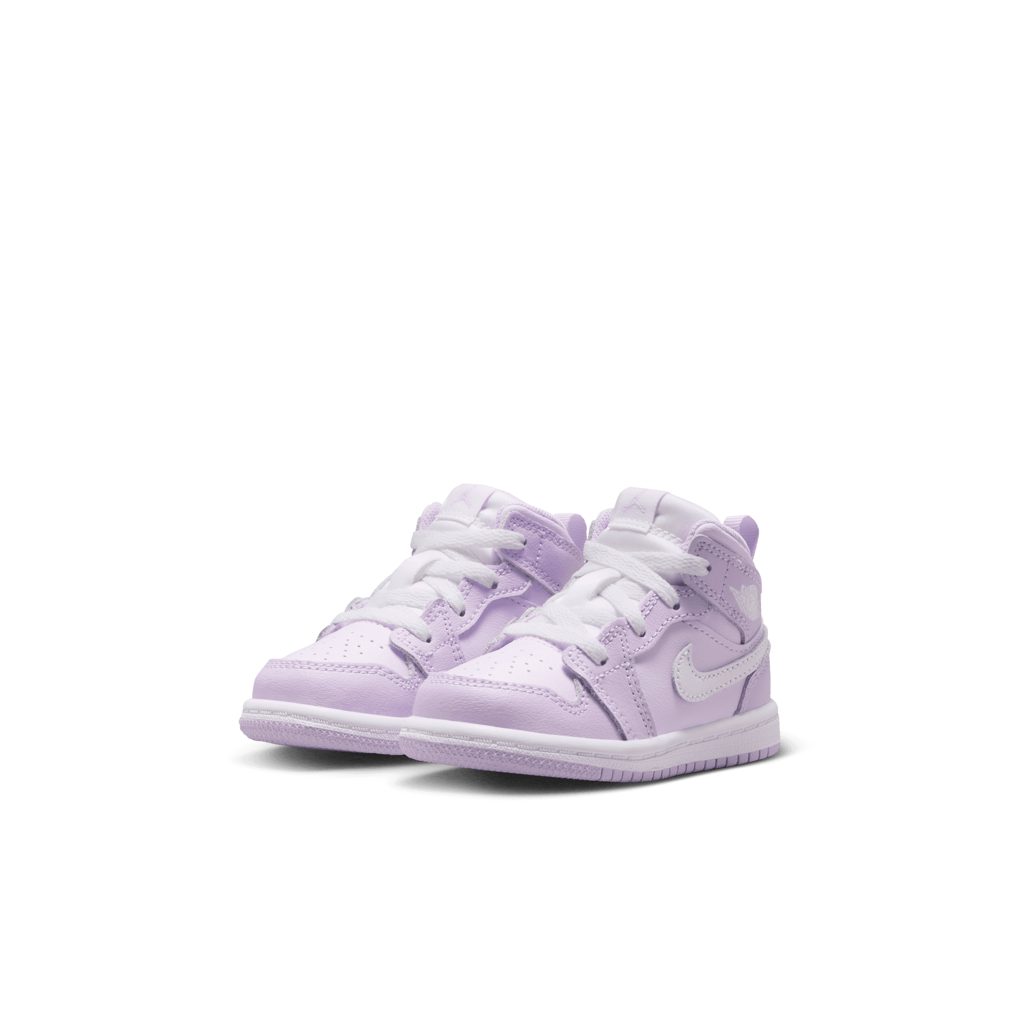 Jordan 1 Mid Toddler Girls' "Violet Mist/White/Barely Grape" Shoe