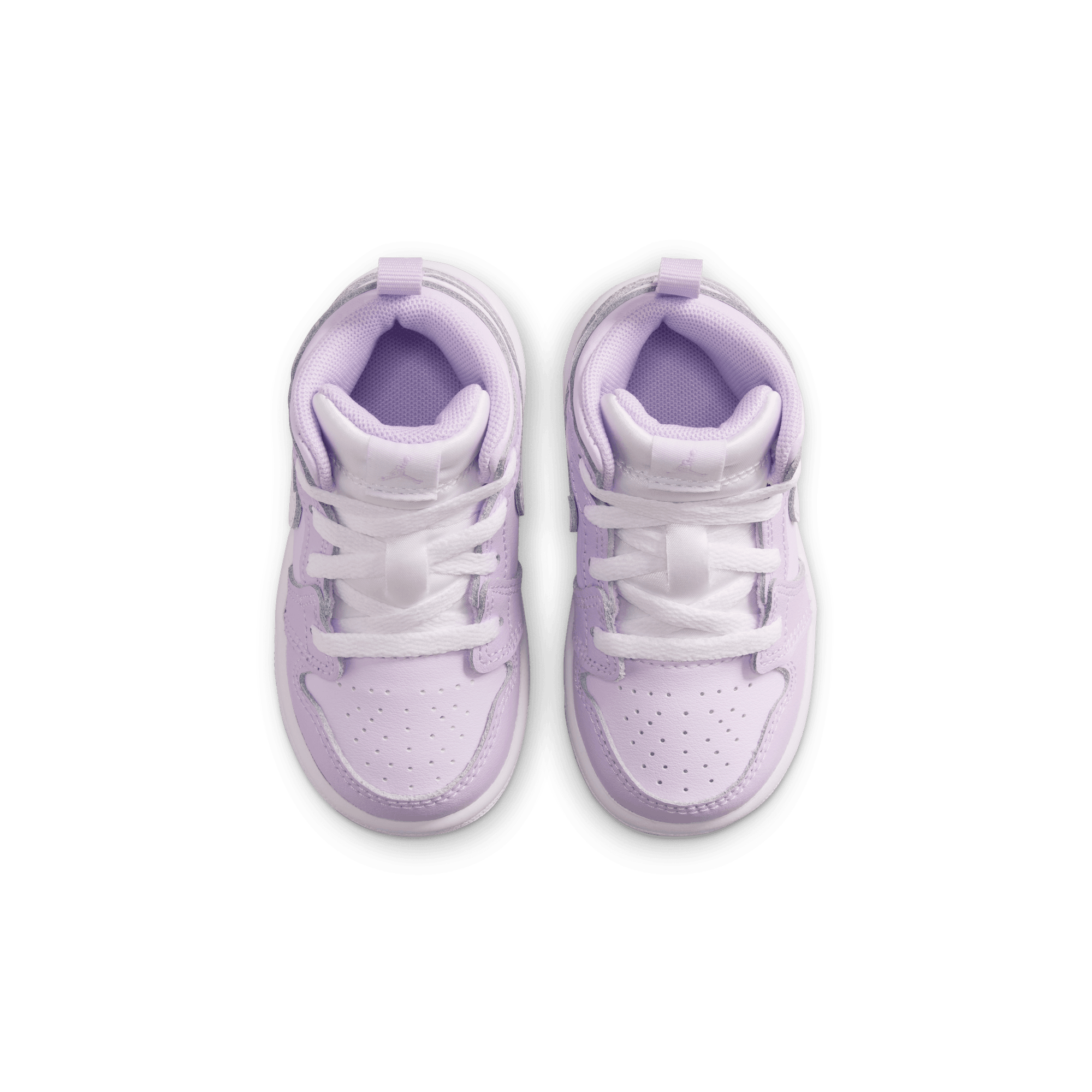 Jordan 1 Mid Toddler Girls' "Violet Mist/White/Barely Grape" Shoe