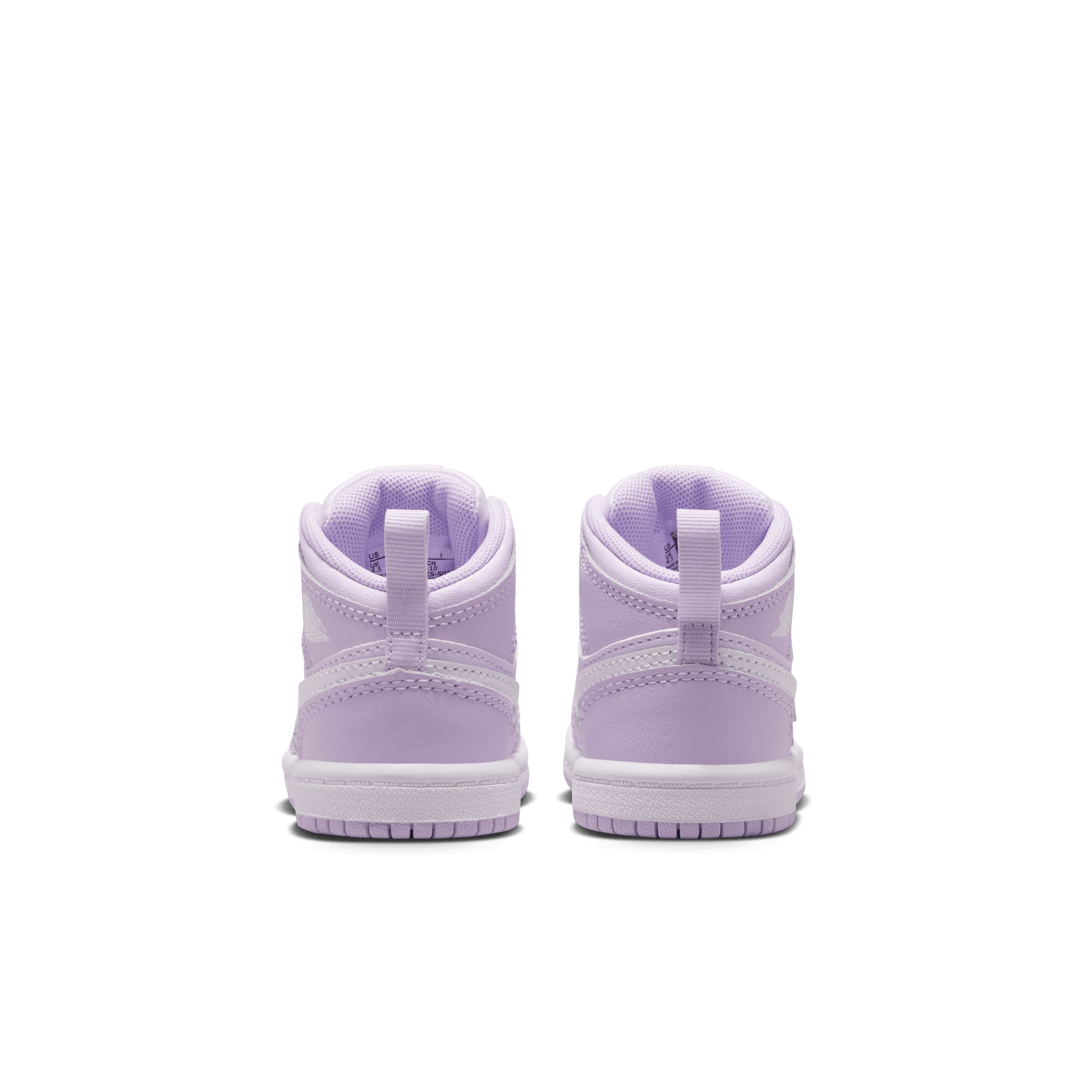 Jordan 1 Mid Toddler Girls' "Violet Mist/White/Barely Grape" Shoe