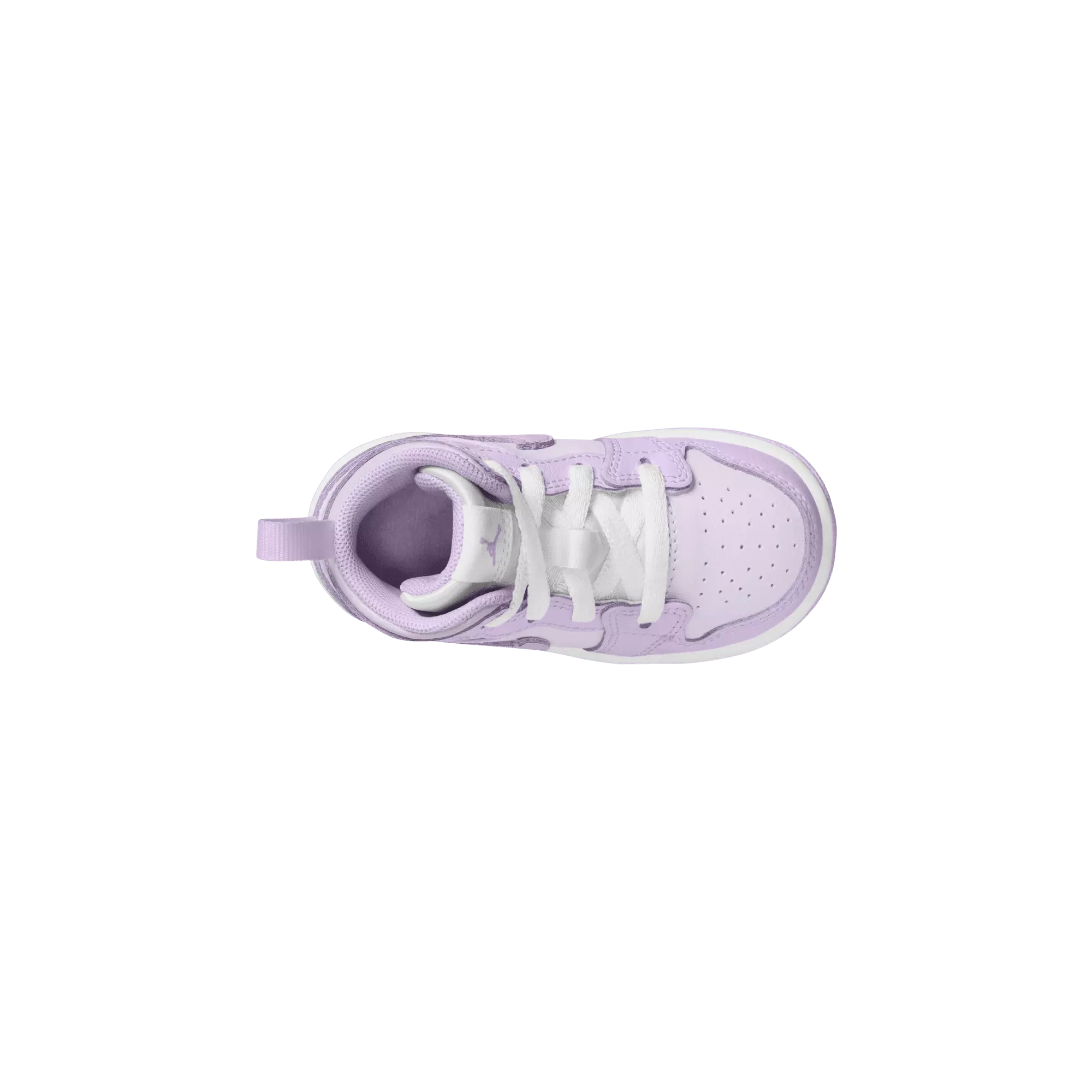Jordan 1 Mid "Violet Mist/White/Barely Grape" Toddler Girls' Shoe - PURPLE/WHITE