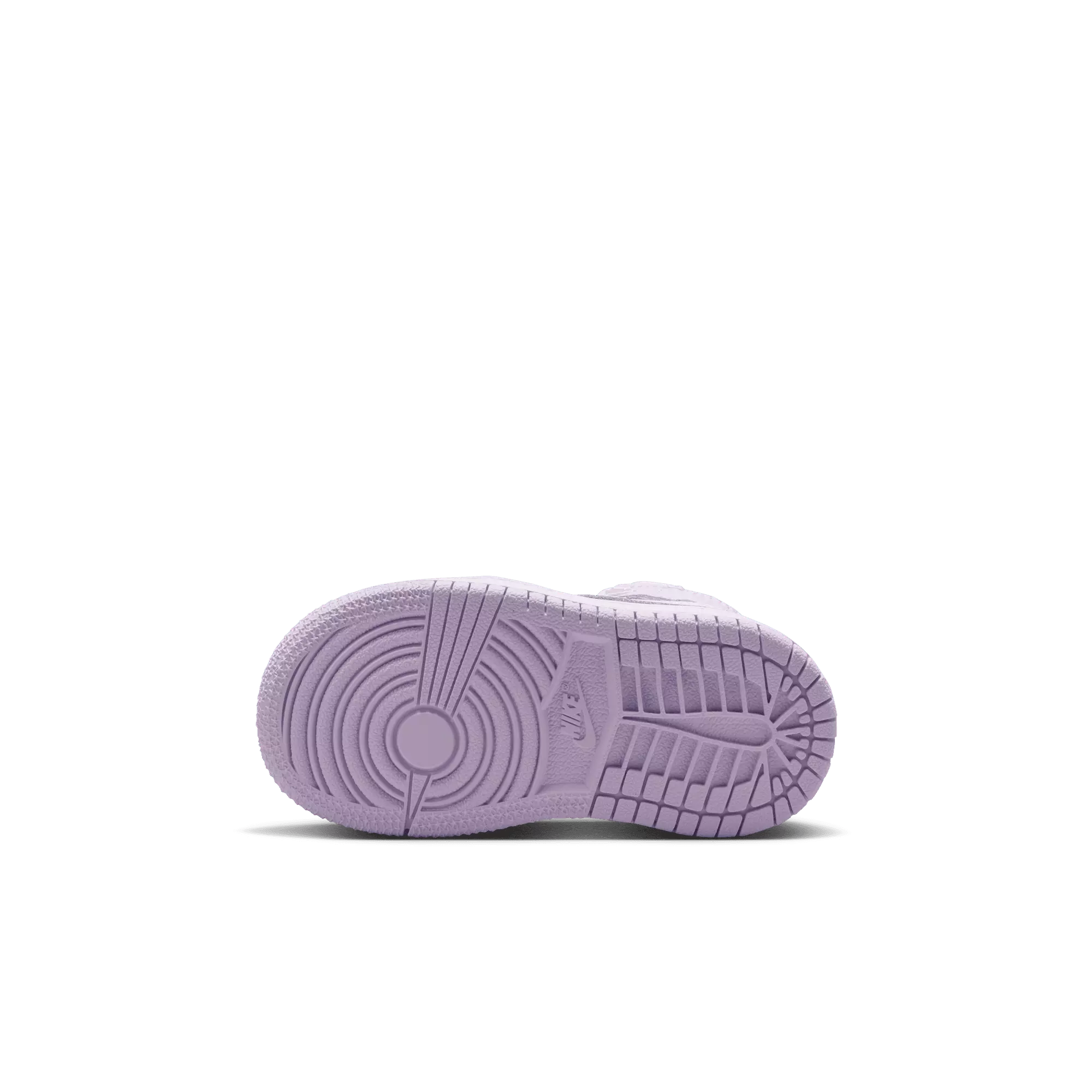 Jordan 1 Mid "Violet Mist/White/Barely Grape" Toddler Girls' Shoe - PURPLE/WHITE