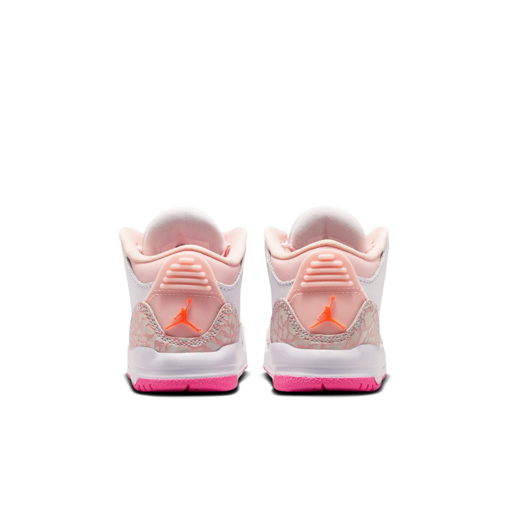 JORDAN 3 RETRO "SECRET GARDEN" TD - PEARL PINK/HYPER ORANGE/PINK BLOOM Thumbnail View 10