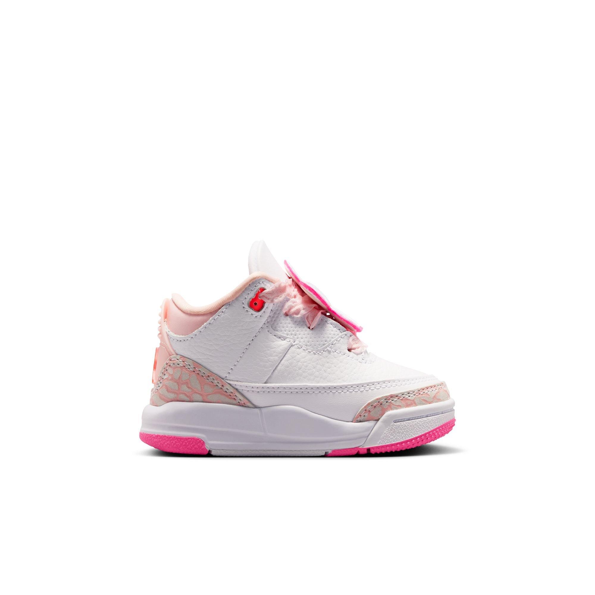 JORDAN 3 RETRO "SECRET GARDEN" TD - PEARL PINK/HYPER ORANGE/PINK BLOOM Thumbnail View 3