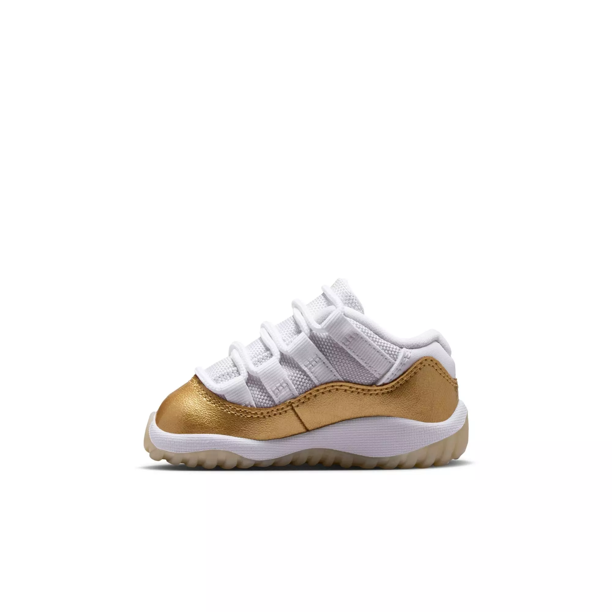 Jordan 11 Retro Low &ldquo;Mother's Day&rdquo; Toddler Girls' Shoe - WHITE/METALLIC GOLD