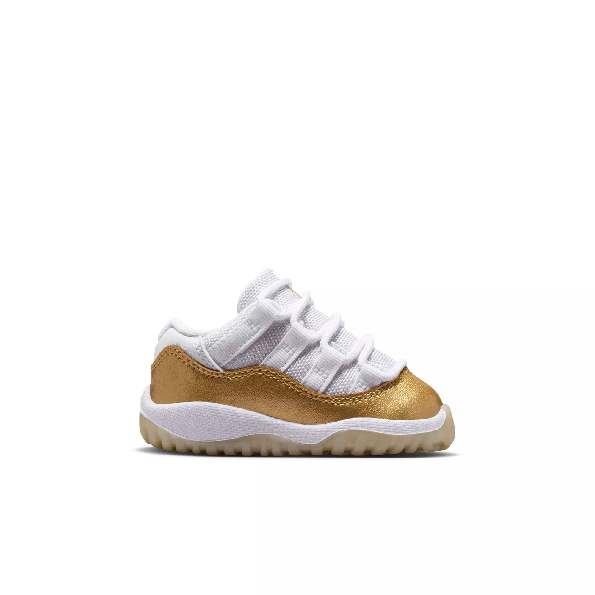 Jordan 11 Retro Low &ldquo;Mother's Day&rdquo; Toddler Girls' Shoe - WHITE/METALLIC GOLD