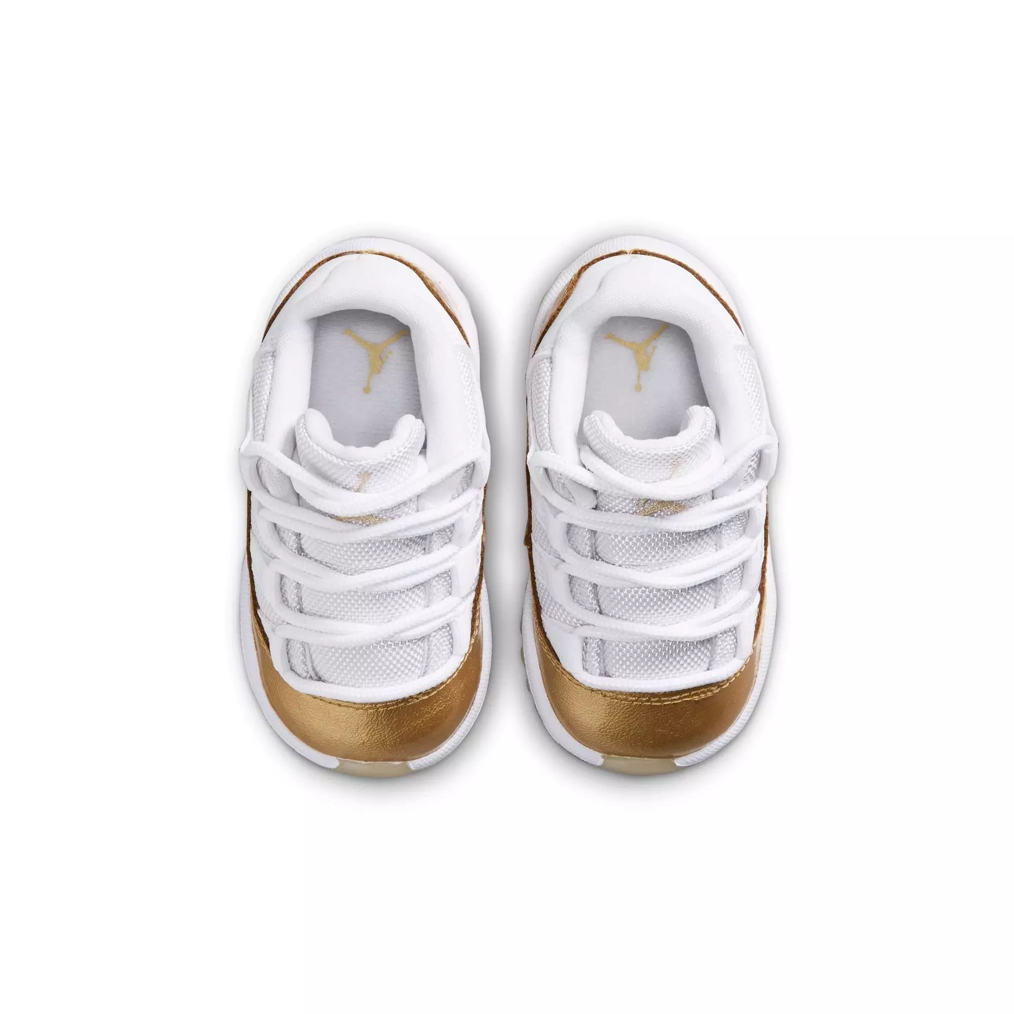Jordan 11 Retro Low &ldquo;Mother's Day&rdquo; Toddler Girls' Shoe - WHITE/METALLIC GOLD