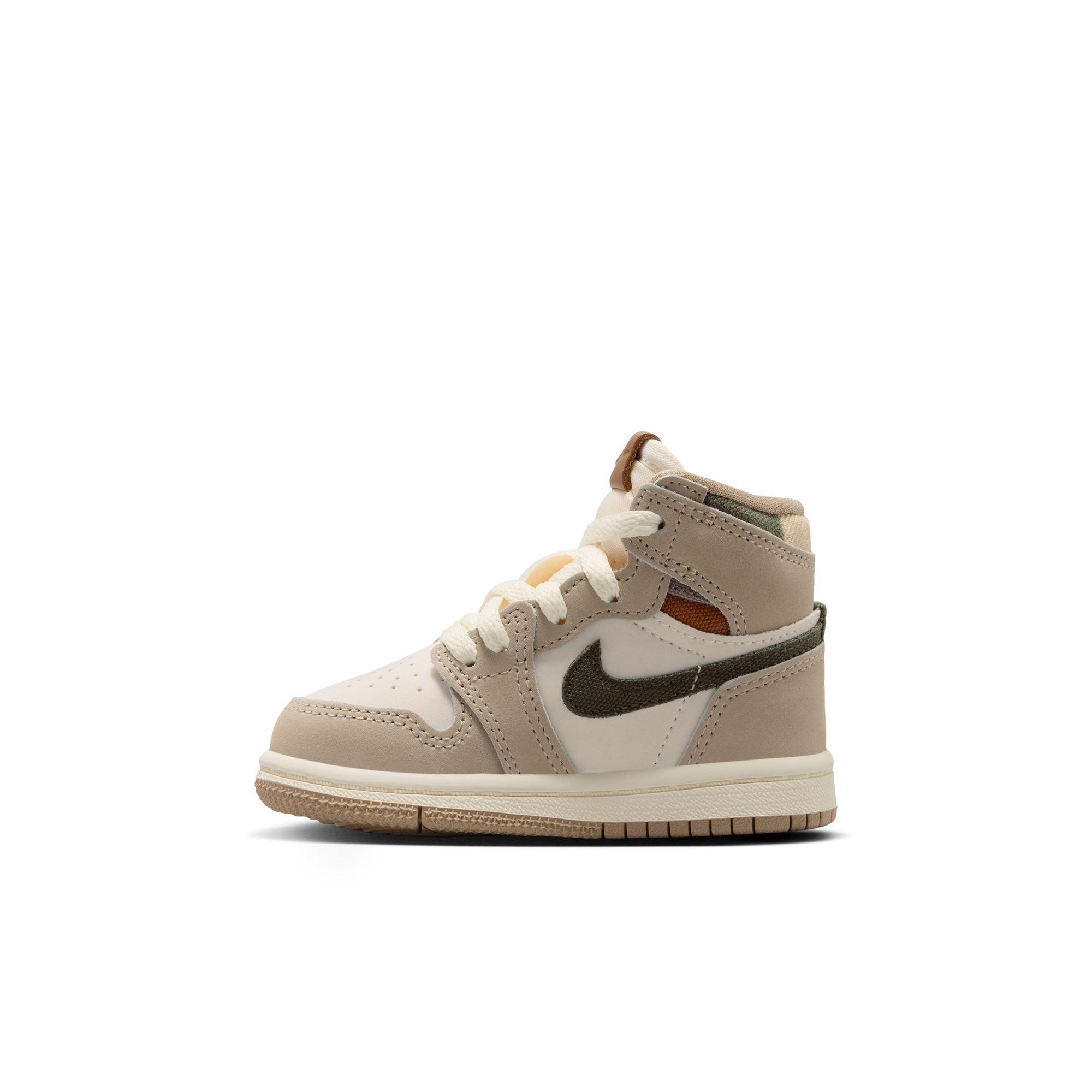Jordan 1 Retro High OG "Khaki" Toddler Girls' Shoe - SAIL/CARGO KHAKI Thumbnail View 8